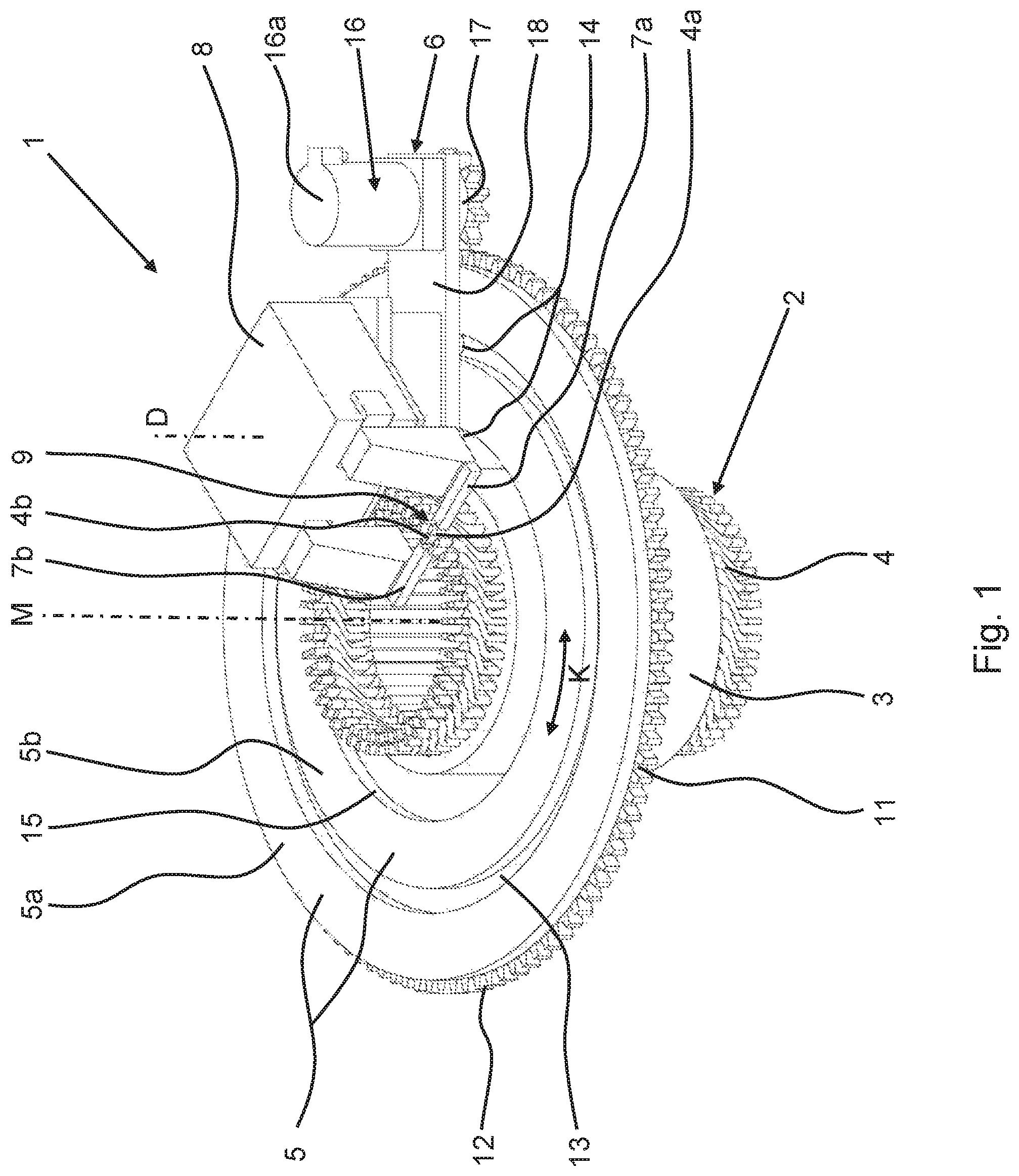 Patent US11777382 — Method and device for processing conductor segments of a winding support of an electric machine — Figure 1