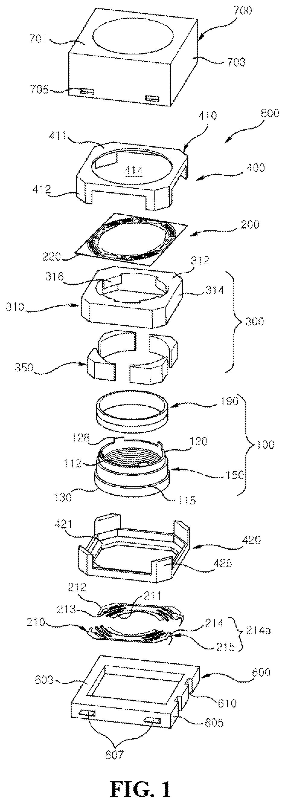 Patent US11777389 — Voice coil motor — Figure 1