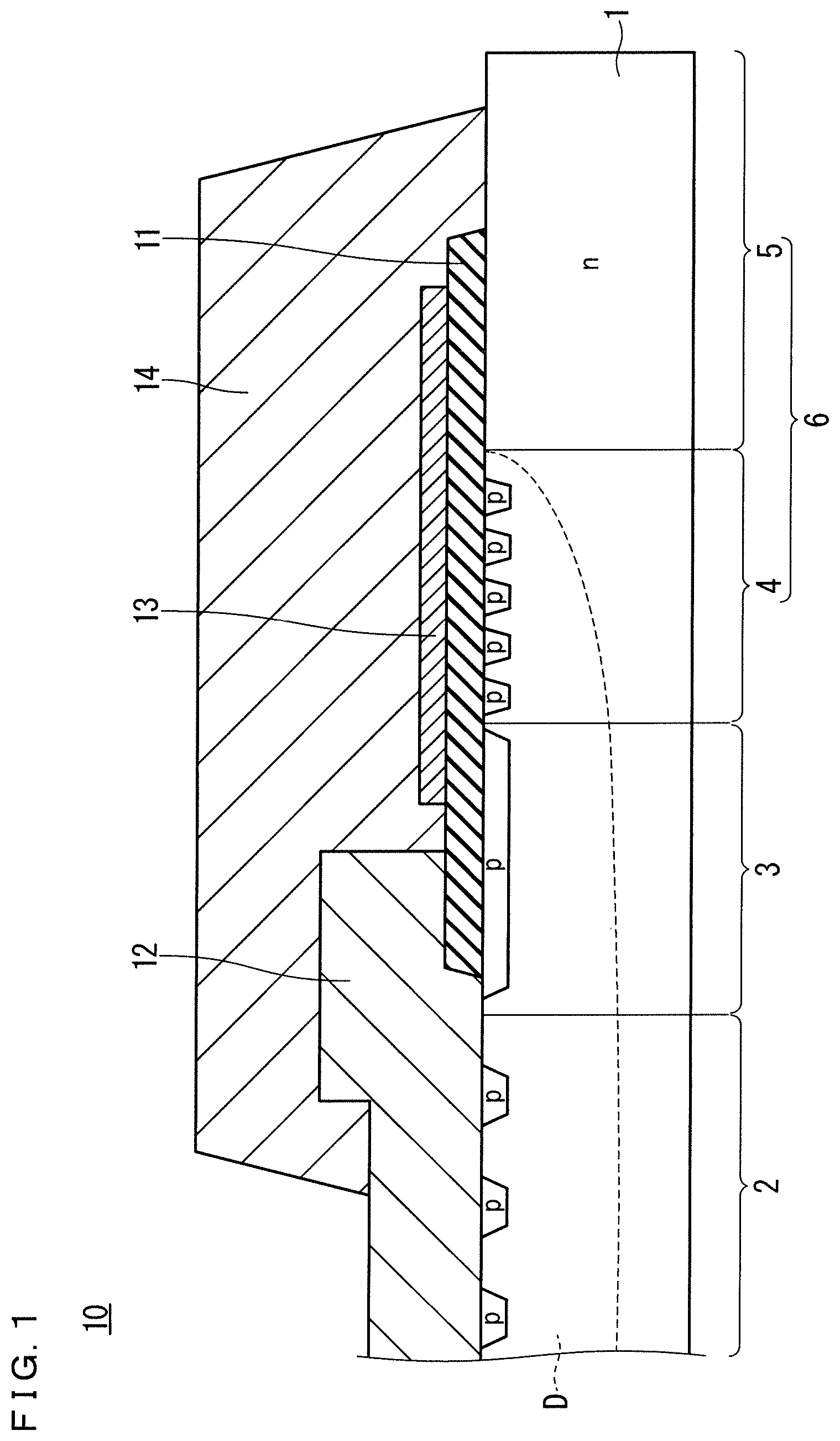 Patent US11777419 — Semiconductor device, semiconductor device manufacturing method, and power converter — Figure 1