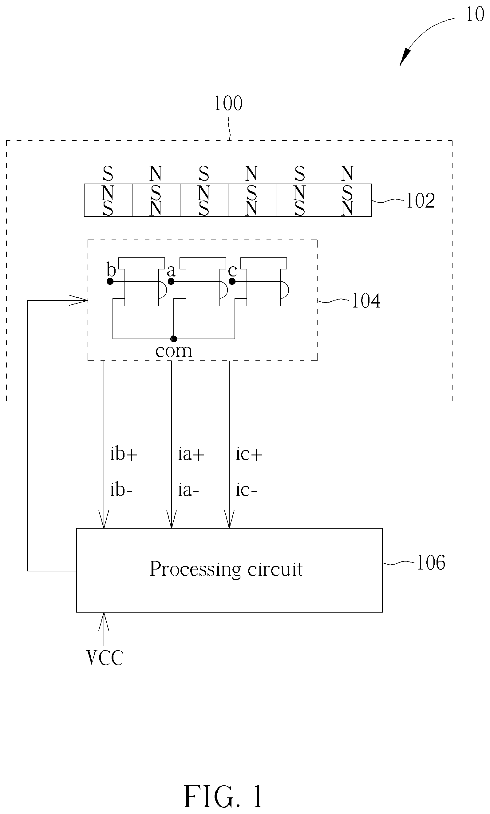 Patent US11777424 Figure 1 – Method for determining initial rotor position of permanent magnet synchronous motor according to phase current differences and line current differences and associated motor device