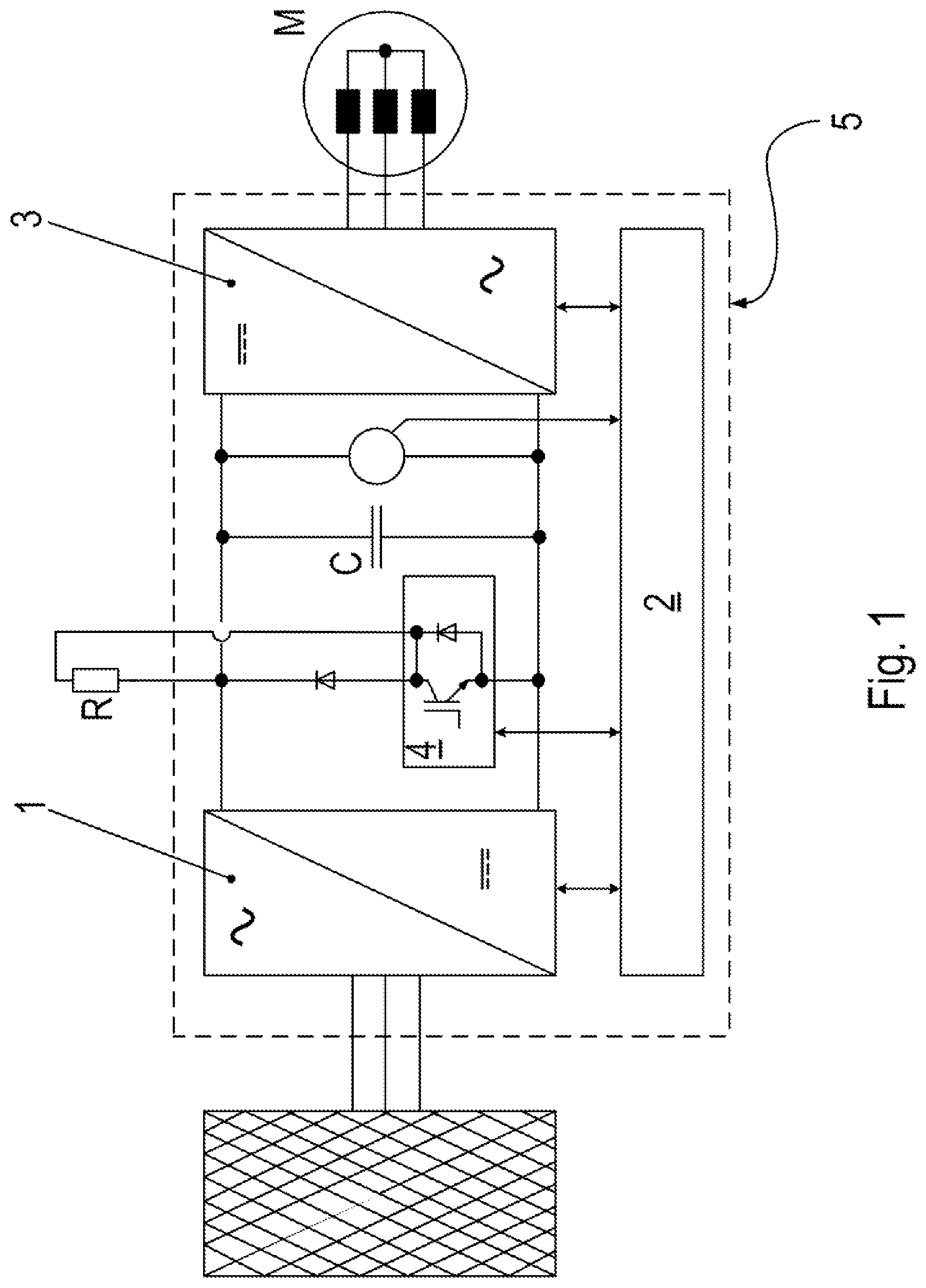 Patent US11777434 — Method for operating a drive system, and drive system — Figure 1