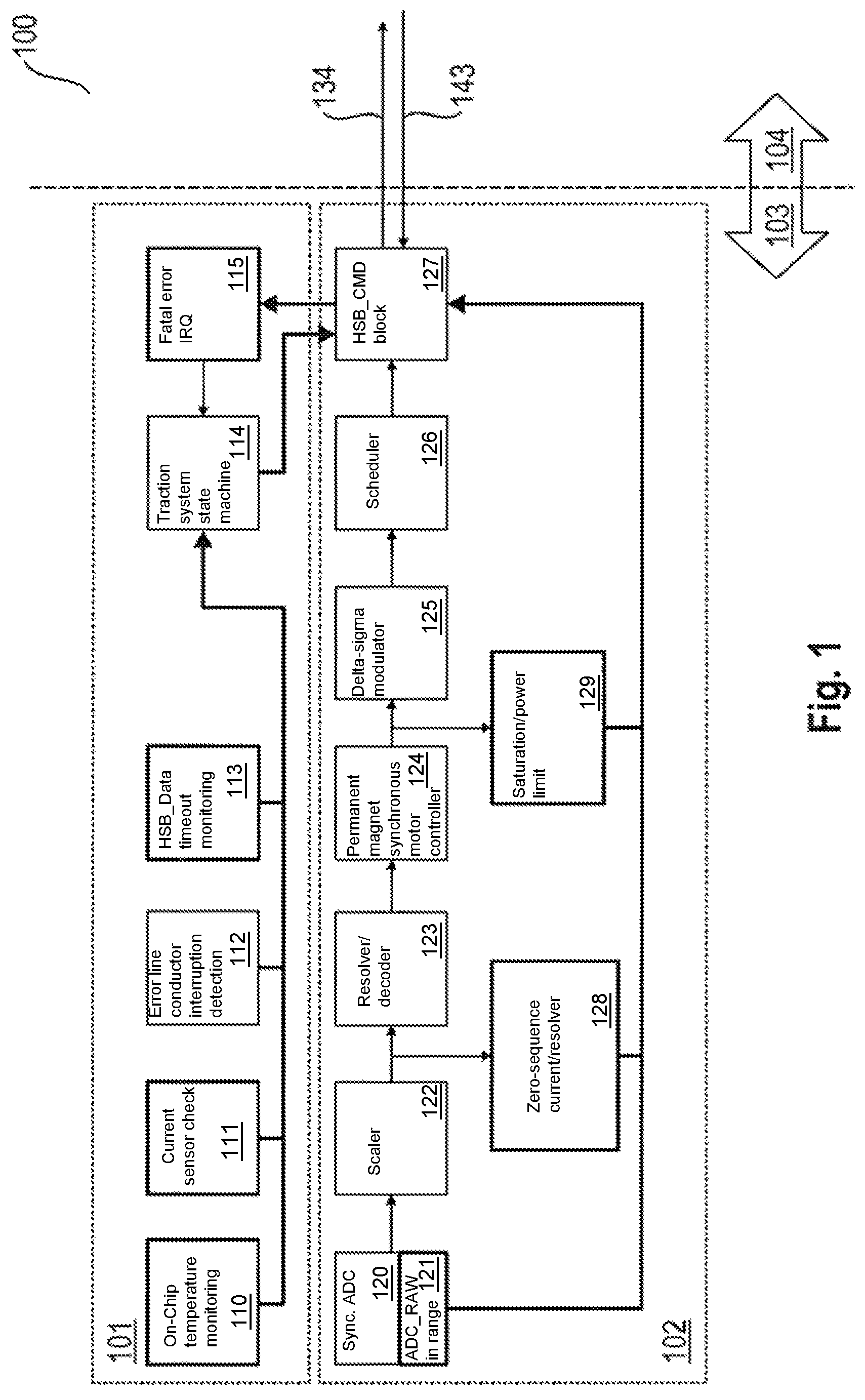 Patent US11777436 — Method and system for a safety concept for an AC battery — Figure 1