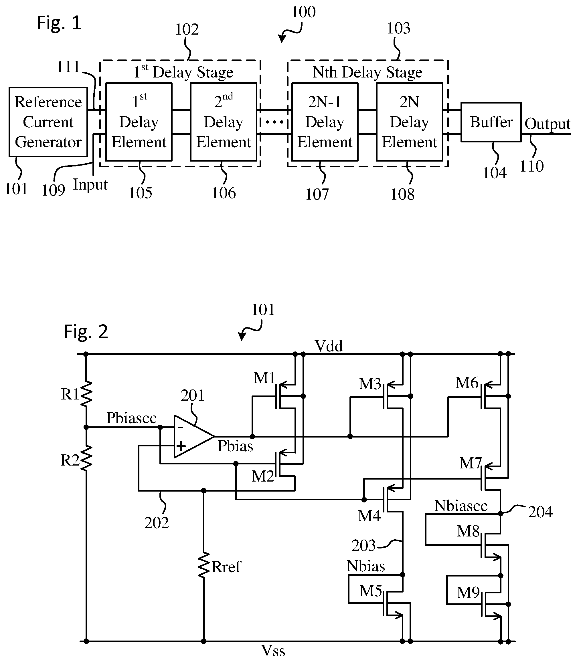 Patent US11777481 — Noise-tolerant delay circuit — Figure 1
