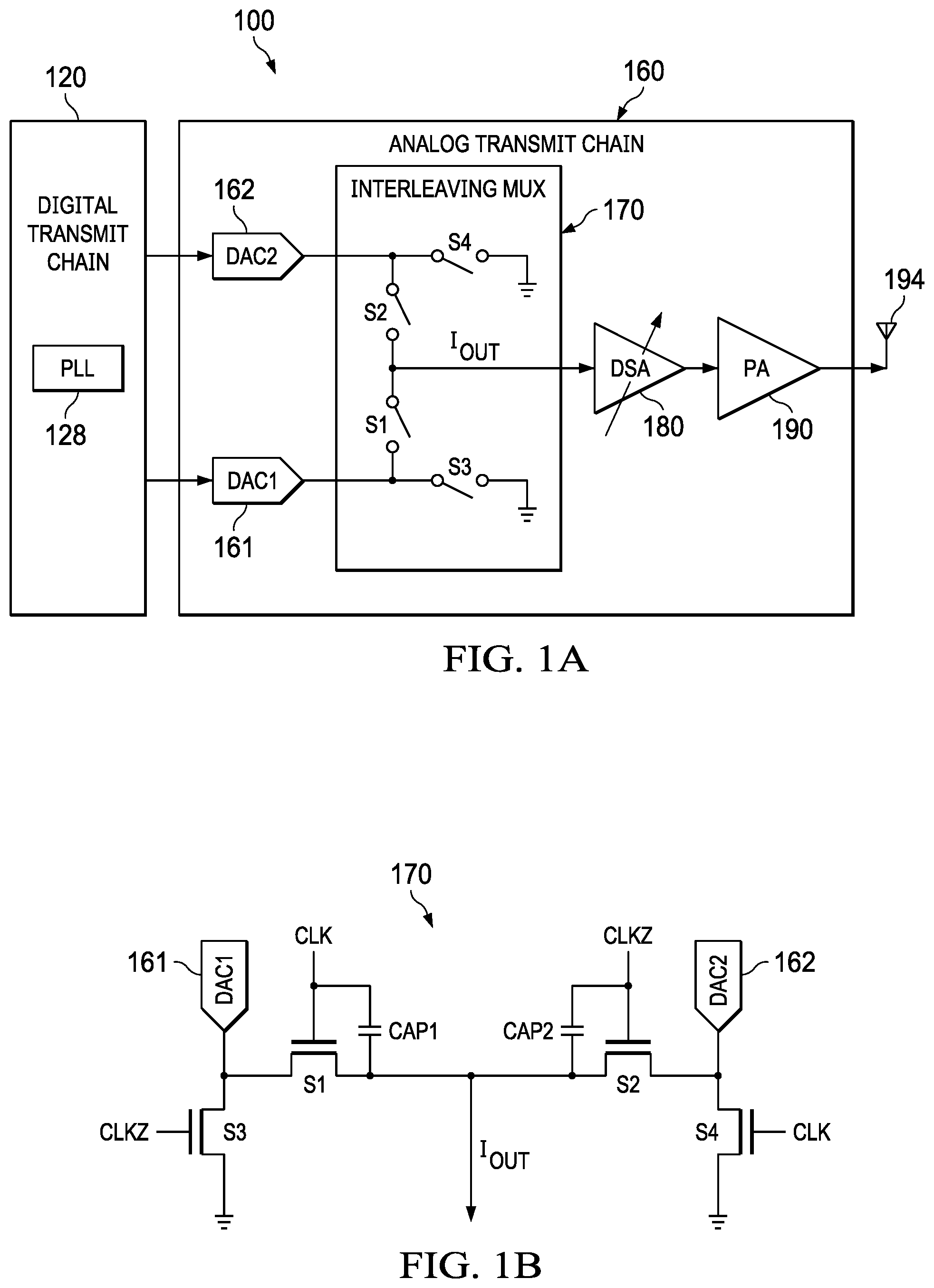 Patent US11777513 — F DAC /2 spur estimation and correction — Figure 1