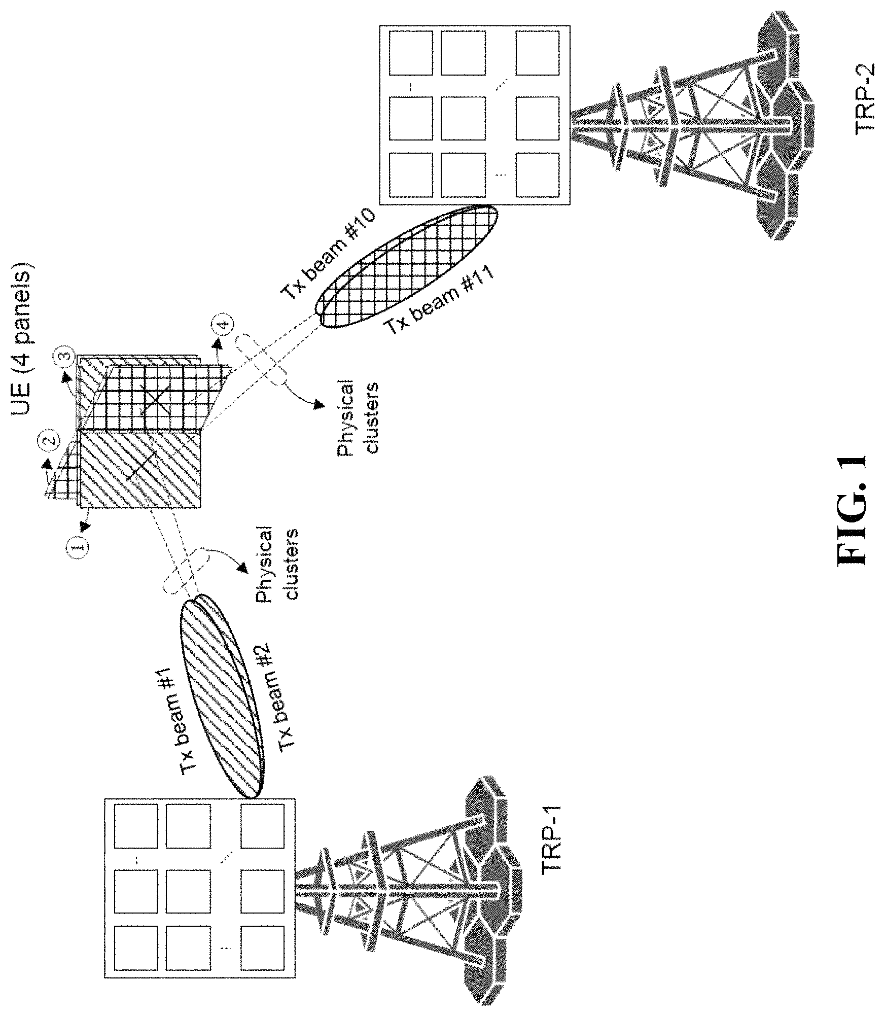 Patent US11777576 — Interference-aware beam reporting in wireless communications — Figure 1