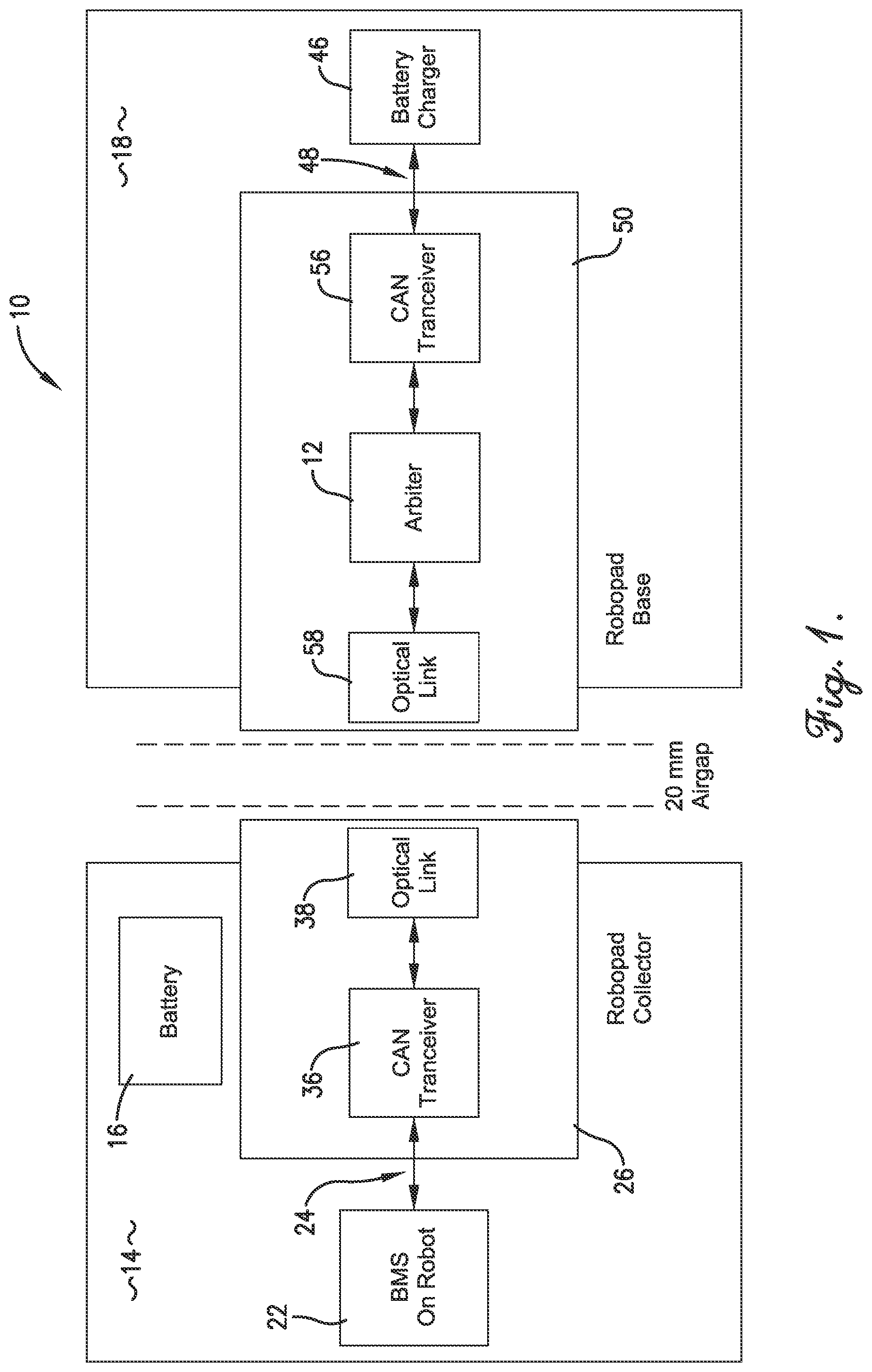 Patent US11777602 — Apparatus and method for arbitrating optical communication between can buses — Figure 1