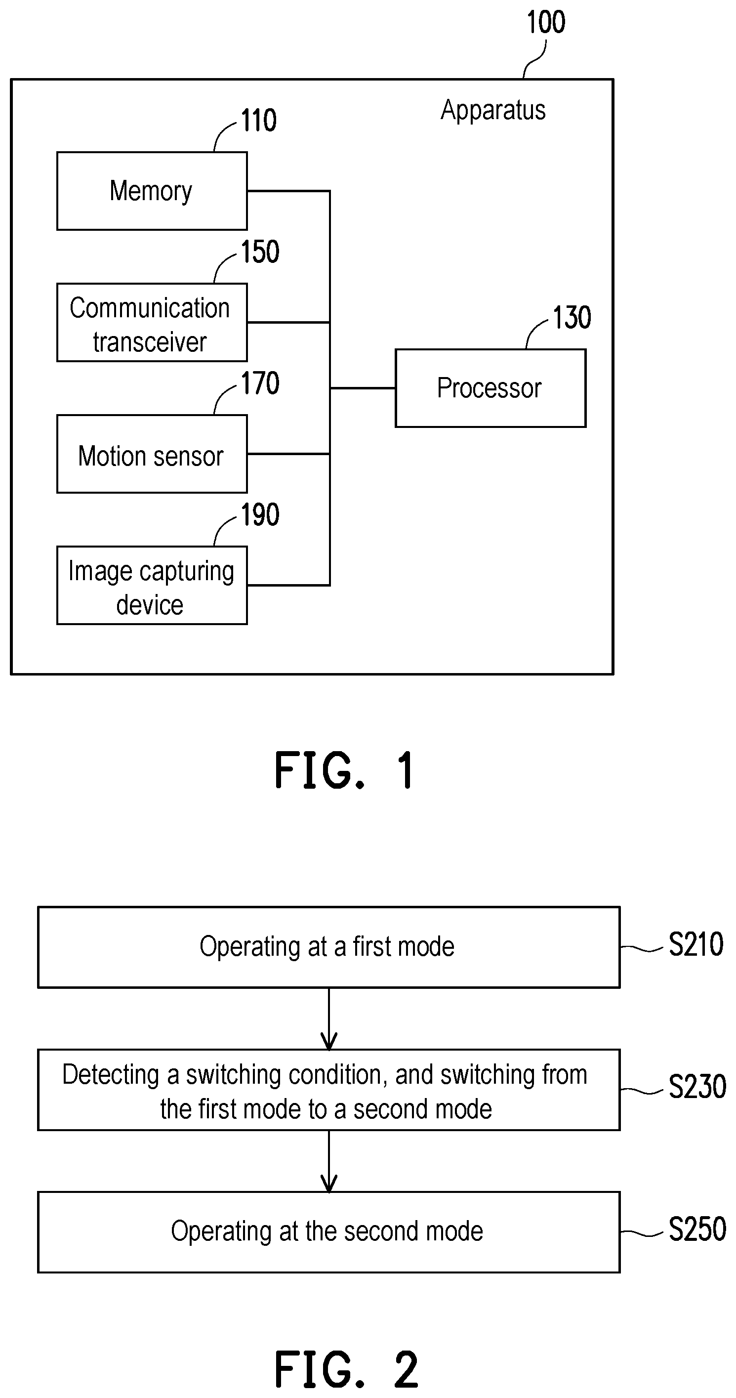 Patent US11777626 — Method and apparatus related to multiple modes — Figure 1