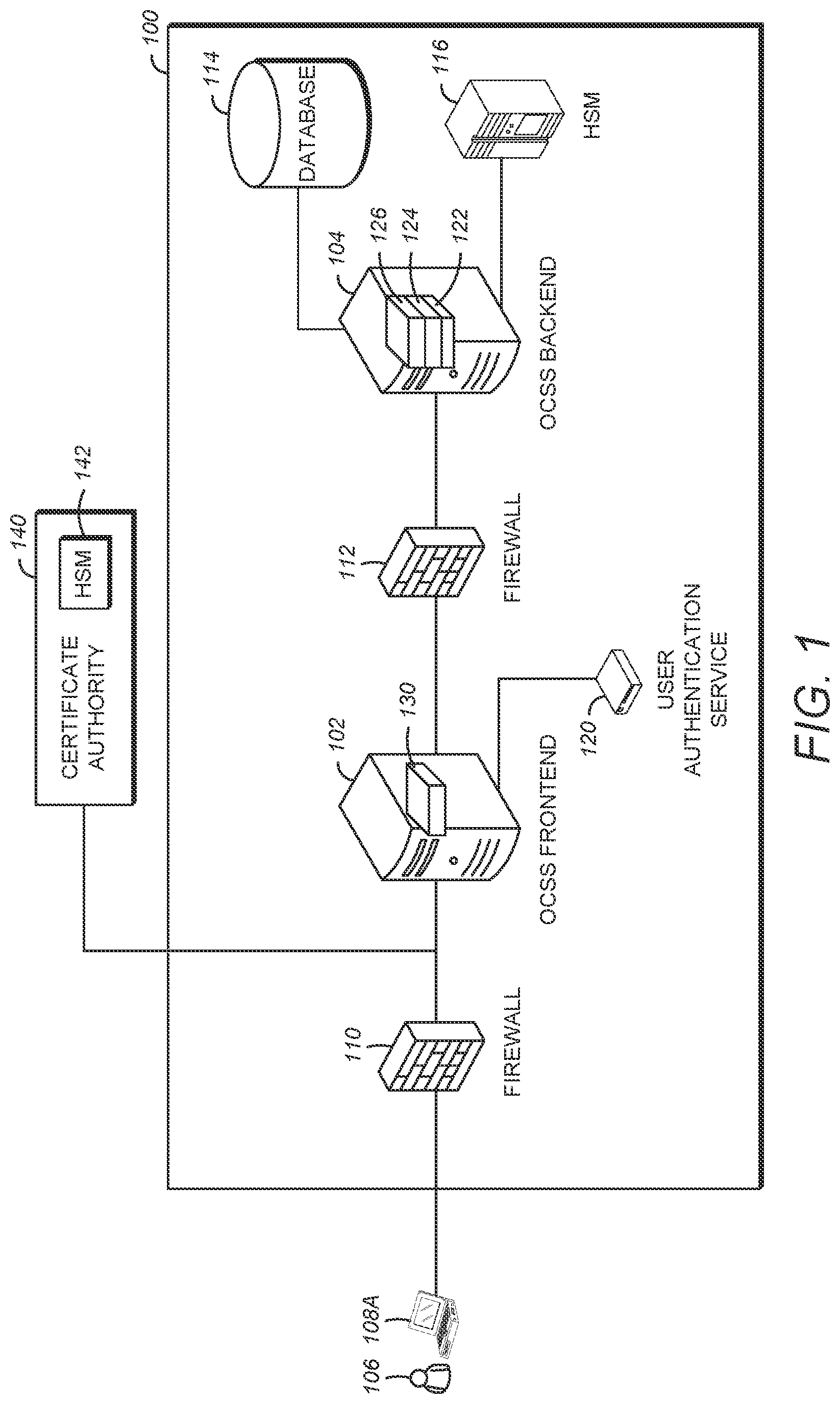 Patent US11777721 — Method and apparatus for two-step data signing — Figure 1