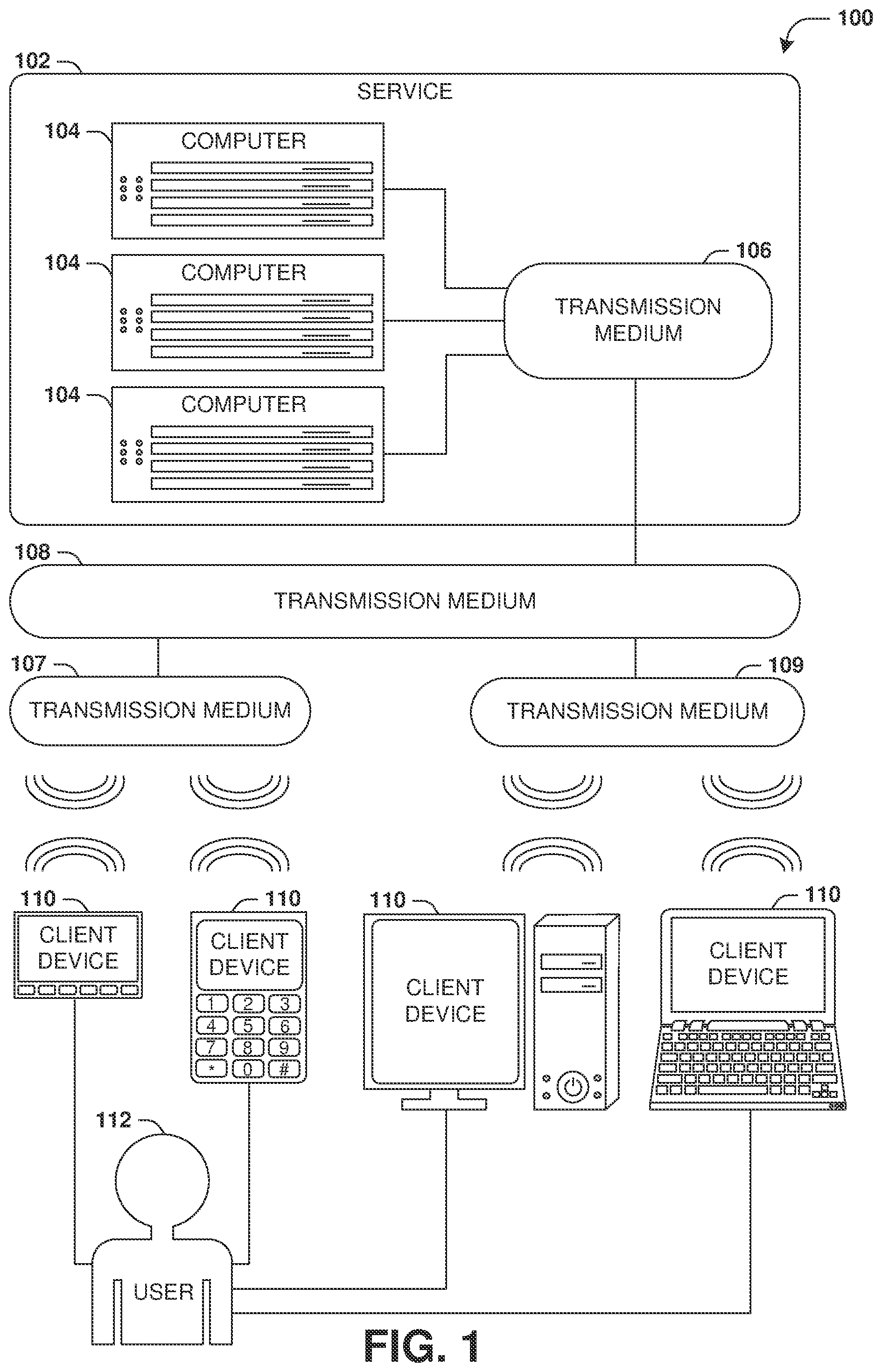 Patent US11777724 — Data fragmentation and reconstruction — Figure 1
