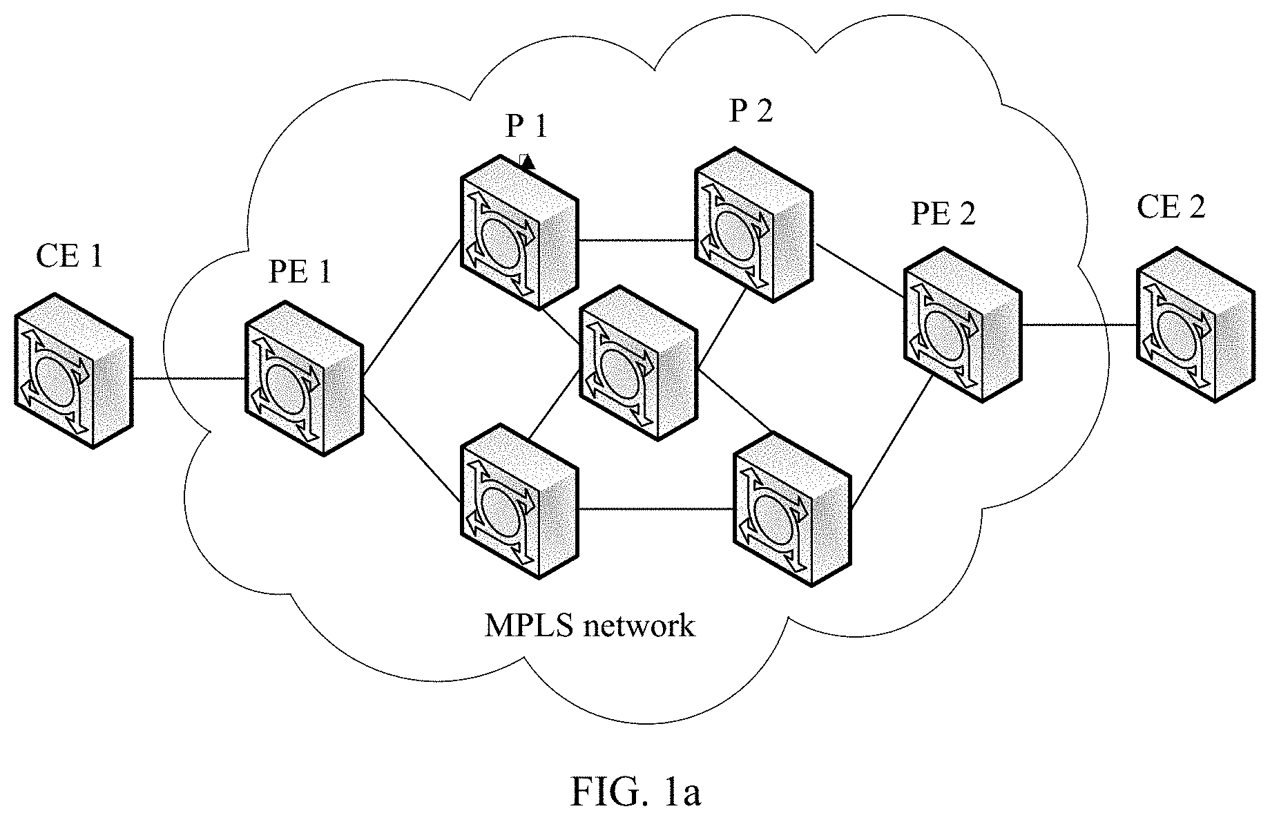 Patent US11777857 — Service forwarding method and network device — Figure 1