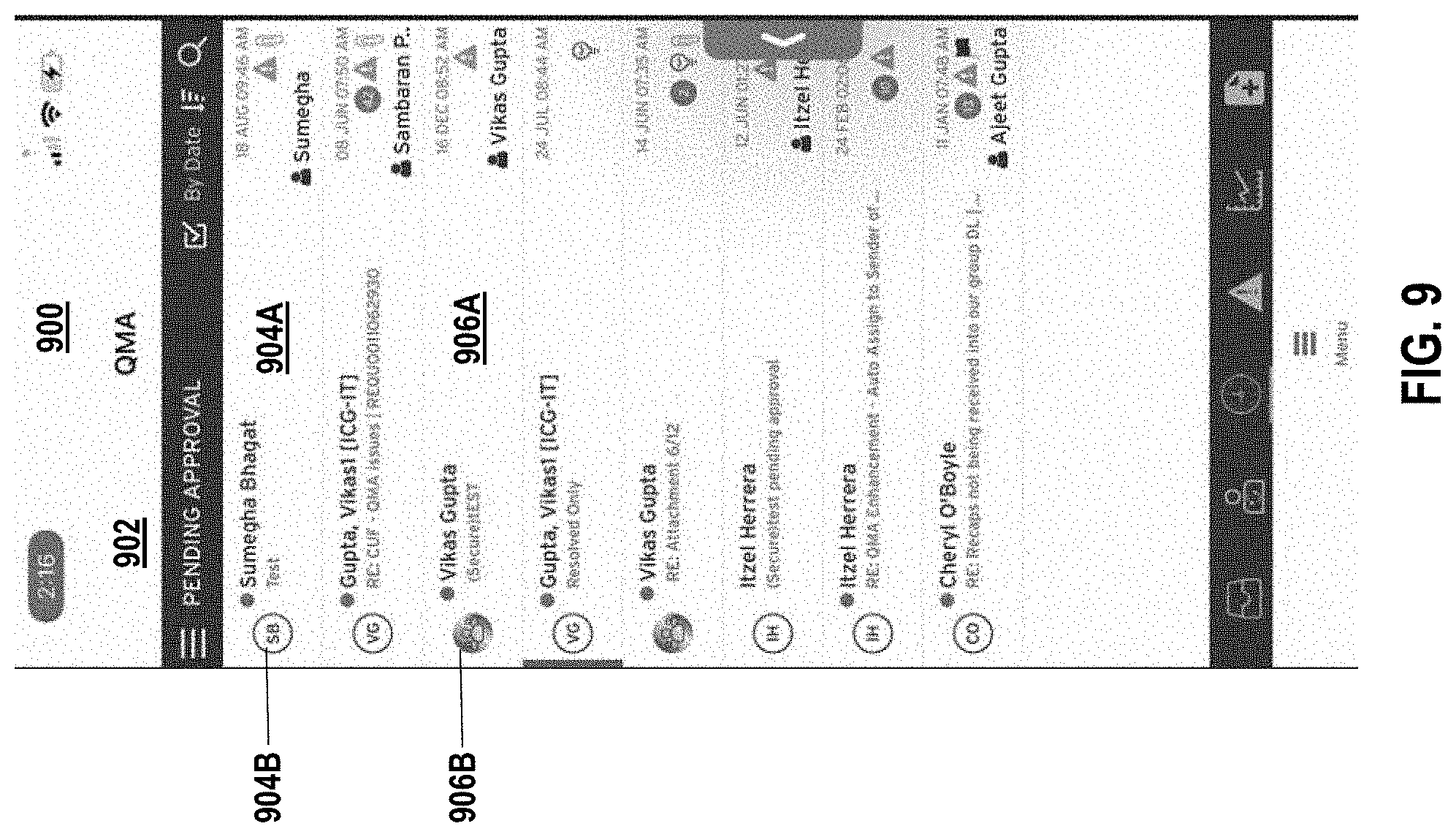 Patent US11777886 Figure 9 – Management of queries in electronic mail messages
