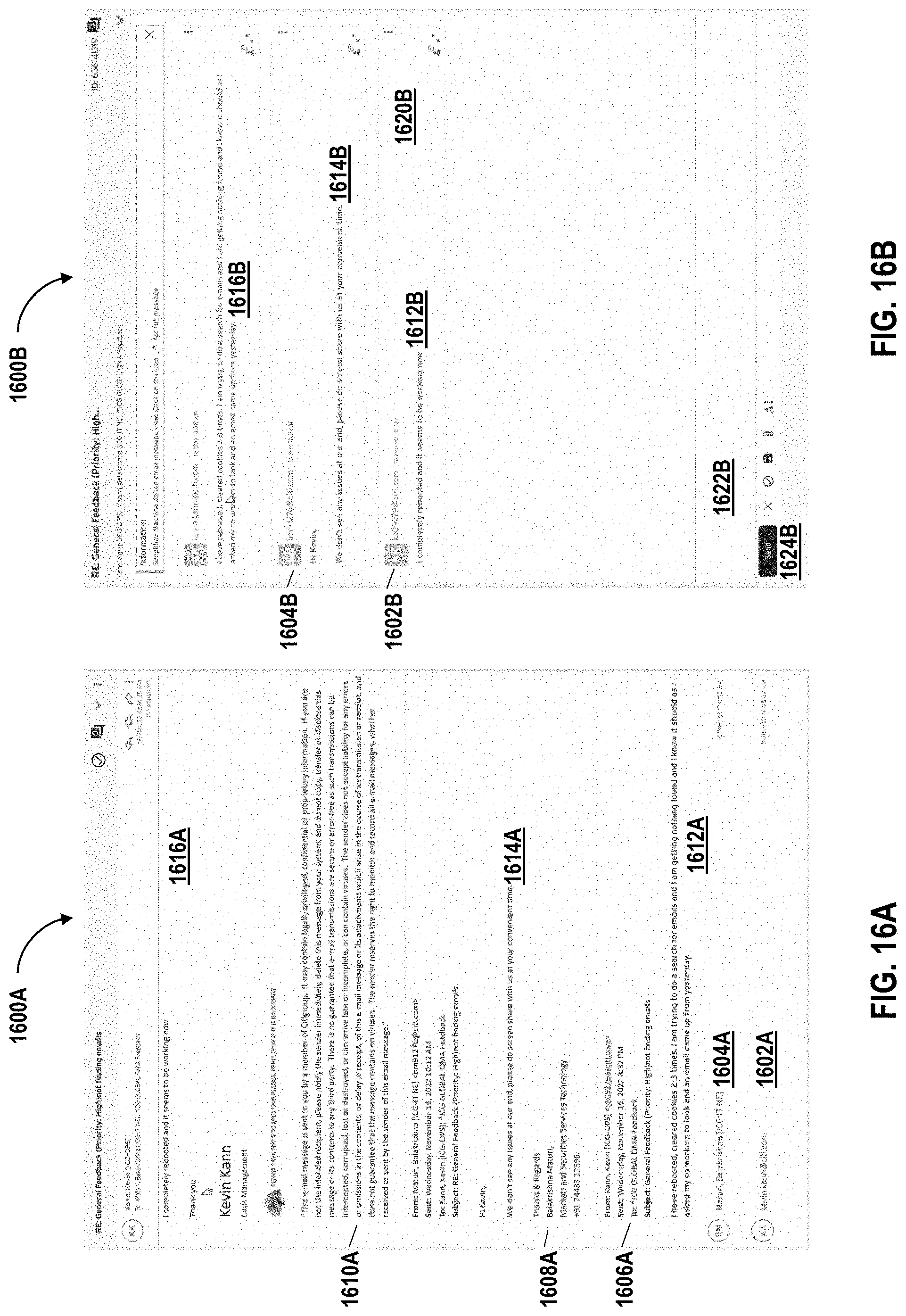Patent US11777886 Figure 16 – Management of queries in electronic mail messages