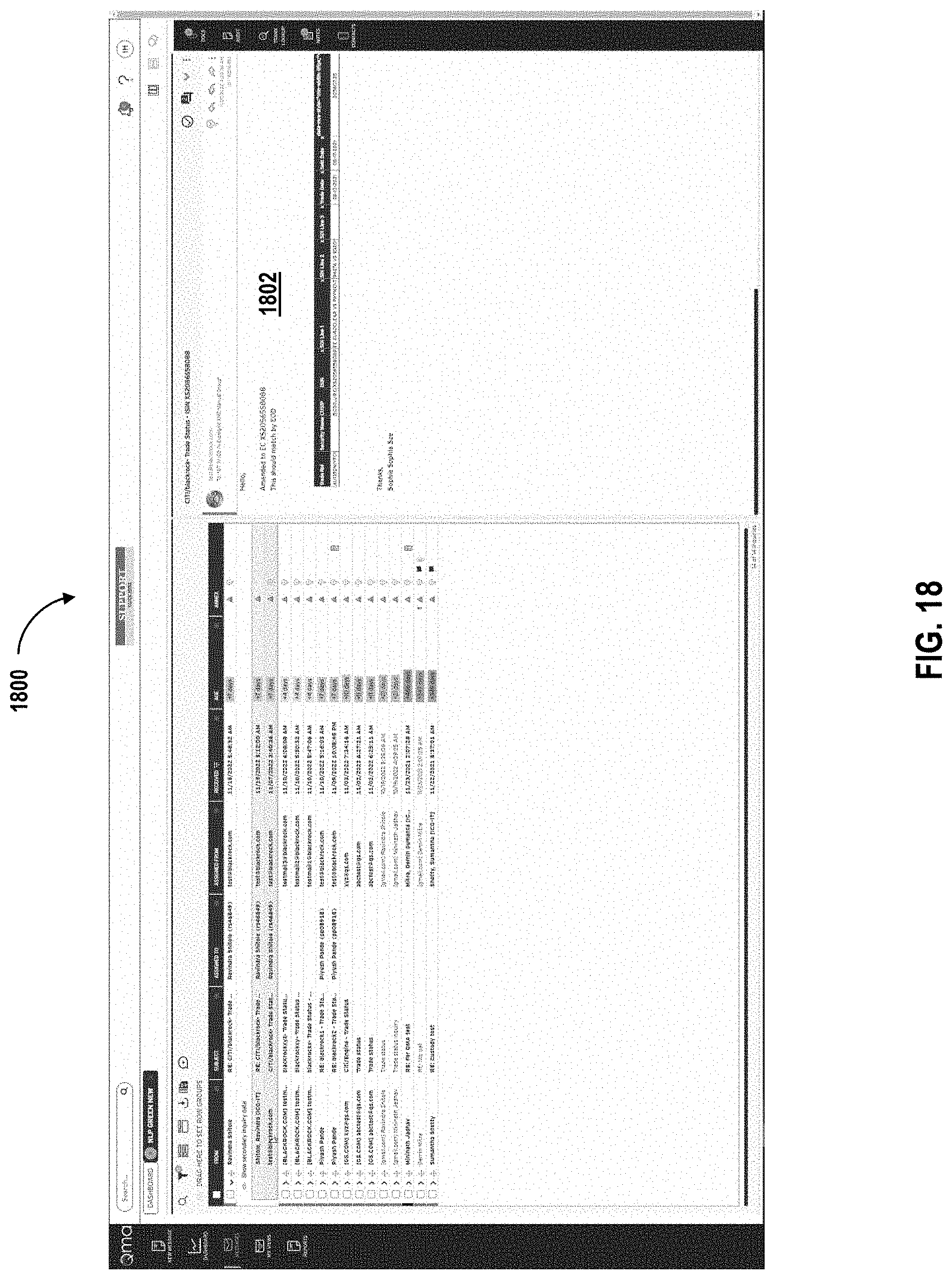 Patent US11777892 Figure 18 – Management of queries in electronic mail messages