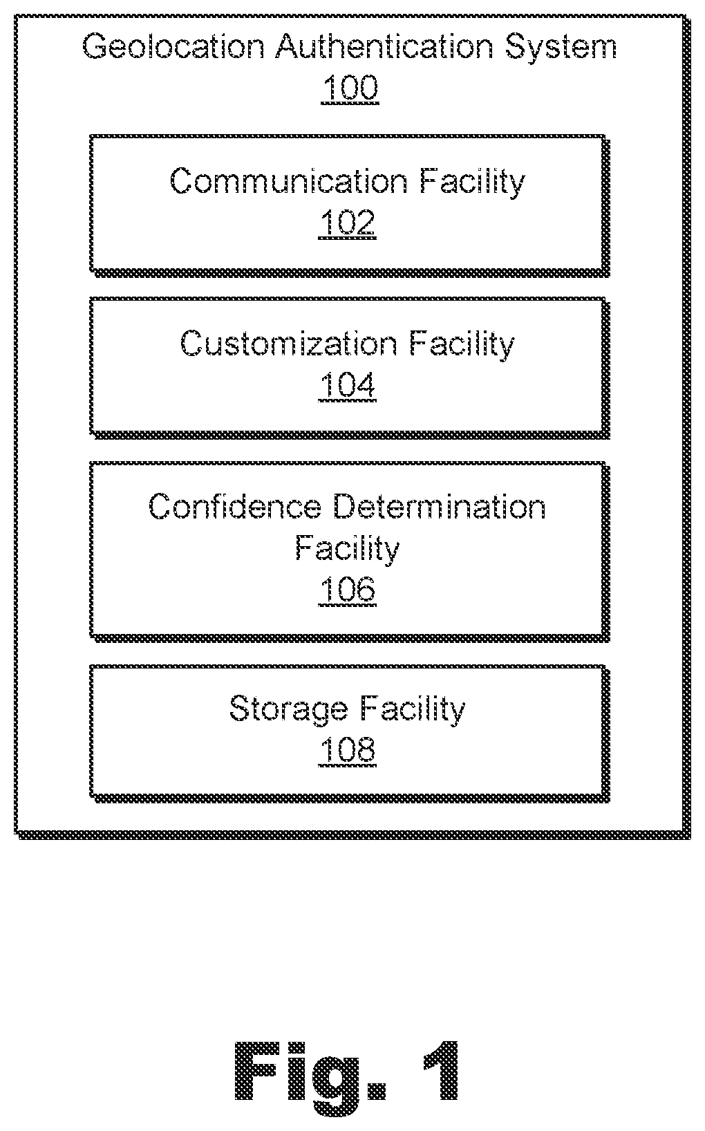 Patent US11777950 — Methods and systems for authenticating a reported geolocation of a mobile device — Figure 1