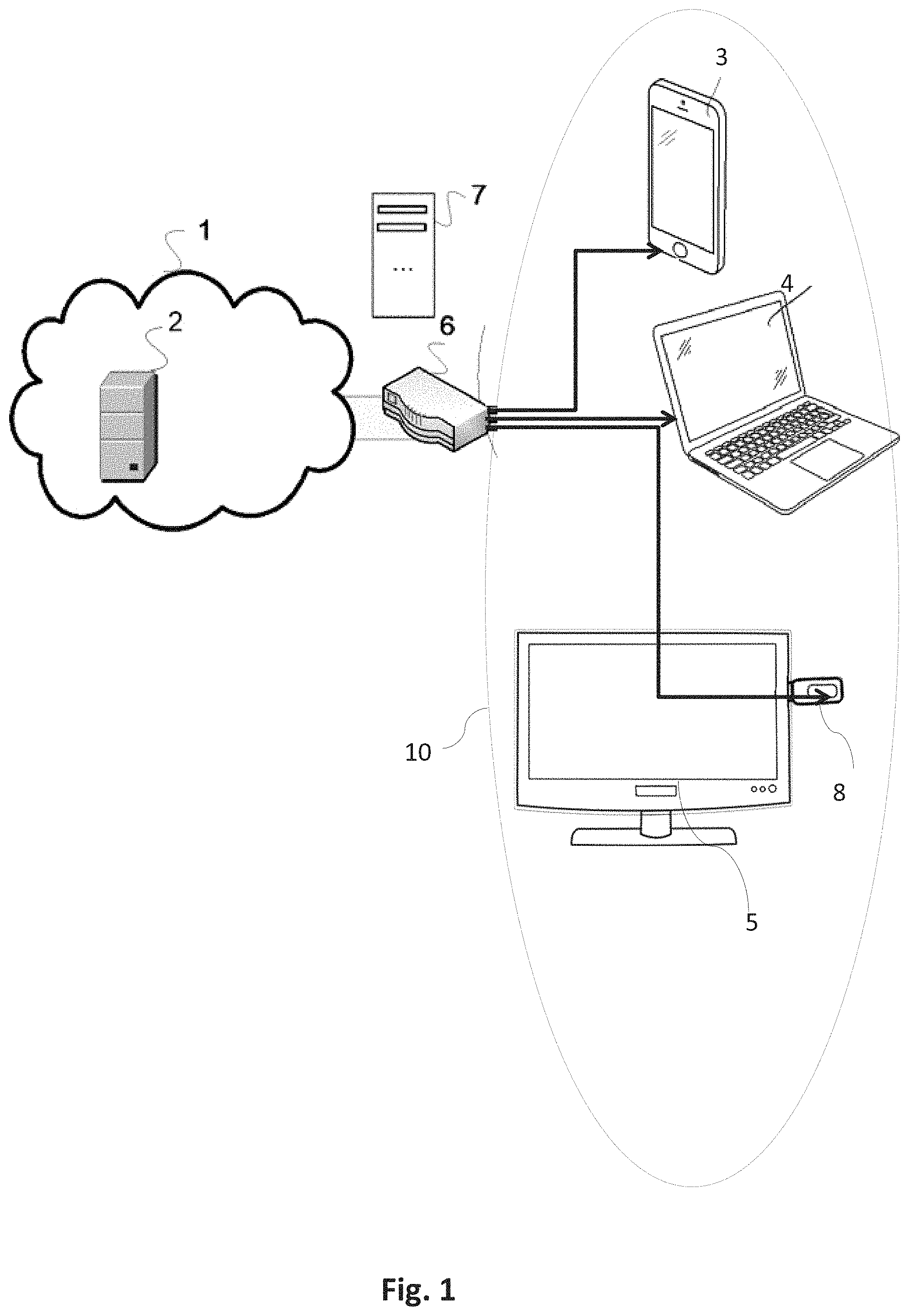 Patent US11778008 Figure 1 – Method for managing adaptive progressive downloading of digital content which is broadcast in real time