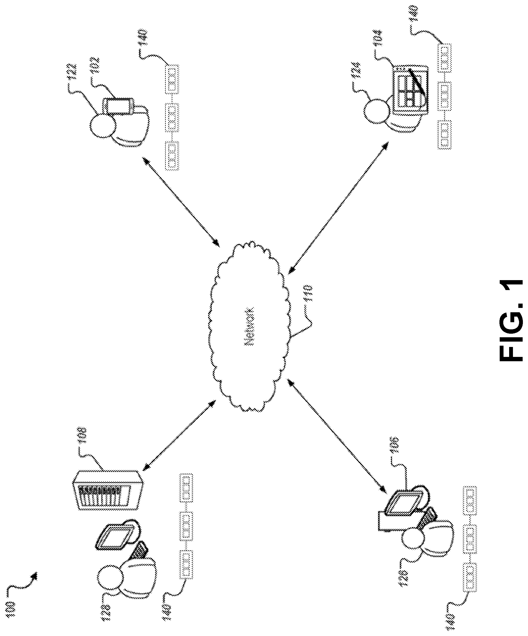 Patent US11778024 — Decentralized computation system architecture based on node specialization — Figure 1