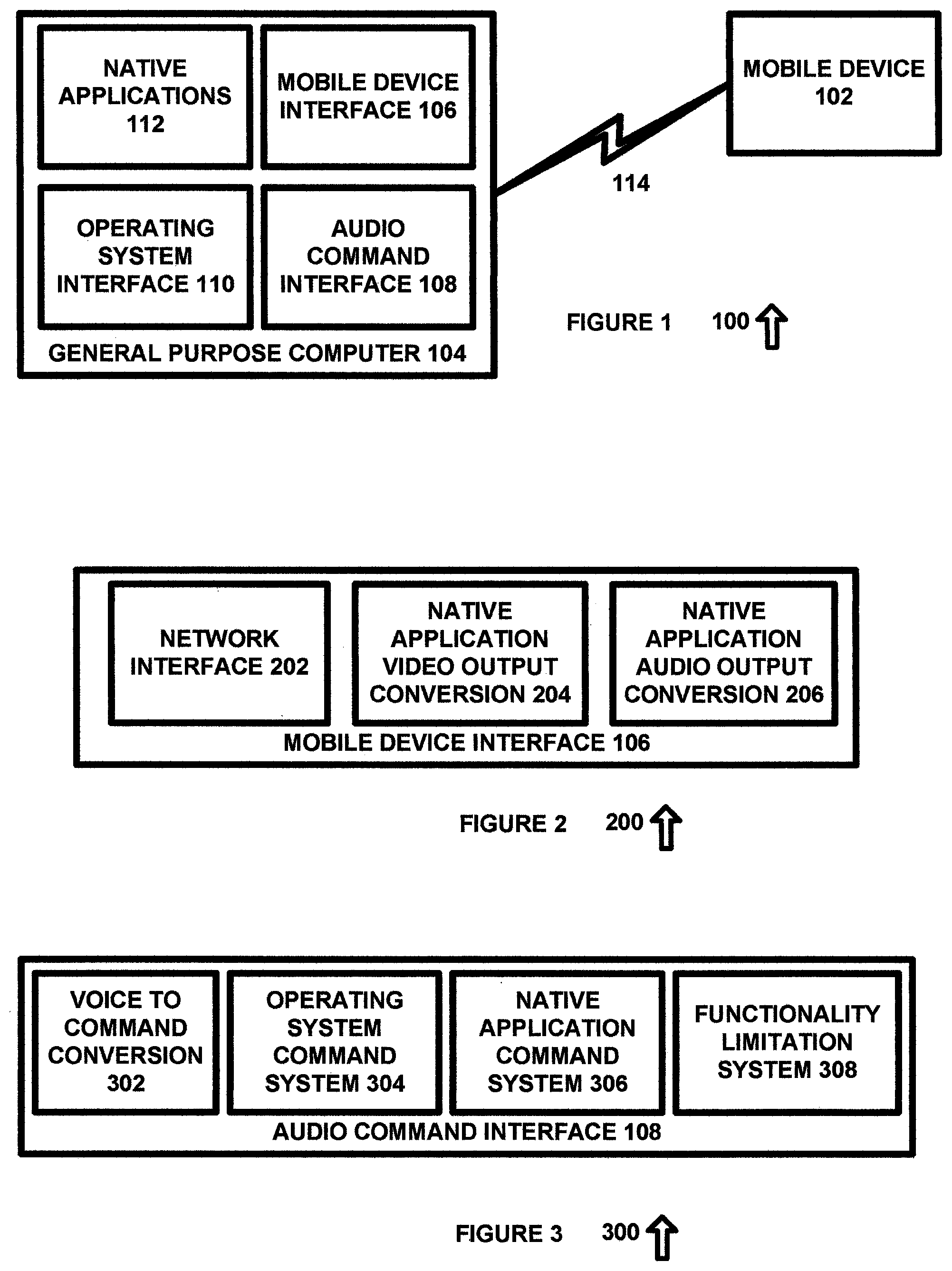 Patent US11778032 — Using voice commands from a mobile device to remotely access and control a computer — Figure 1