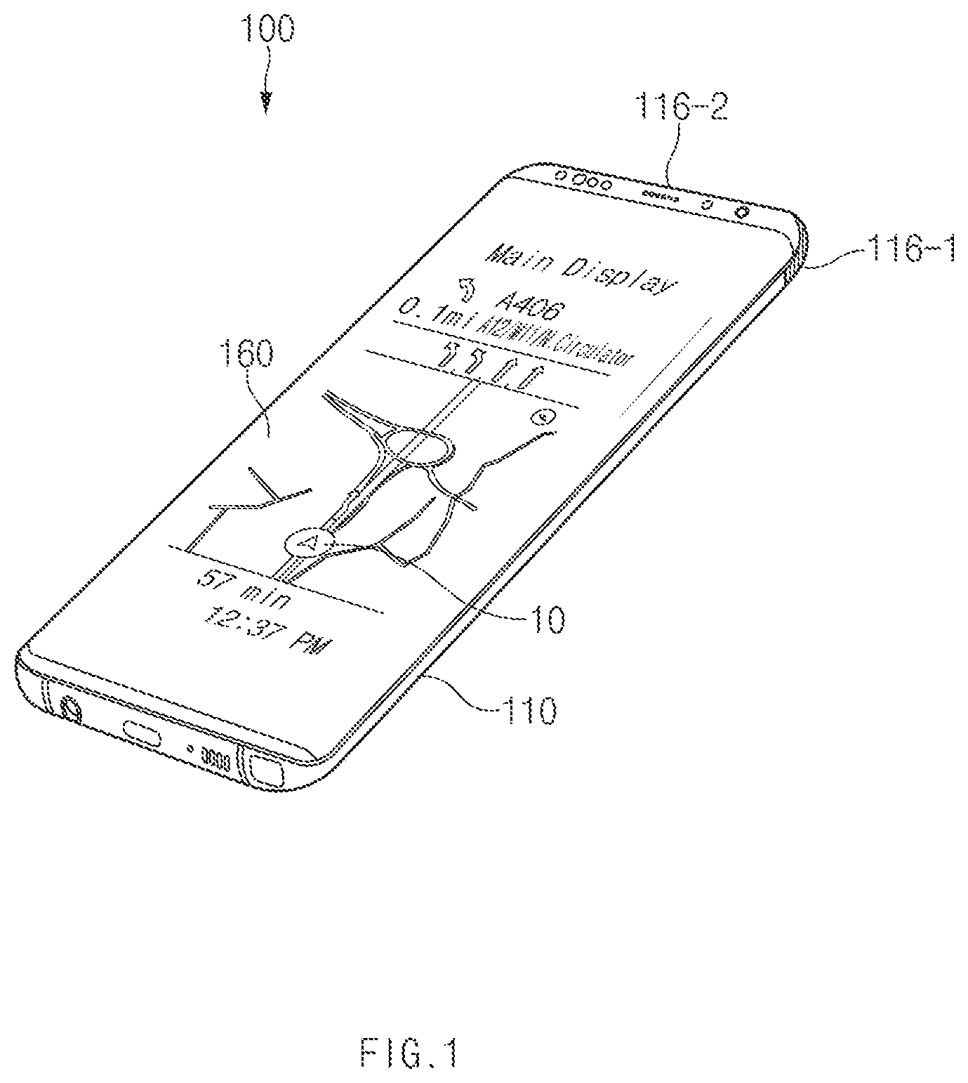 Patent US11778078 — Electronic device for receiving multiband GNSS signal — Figure 1