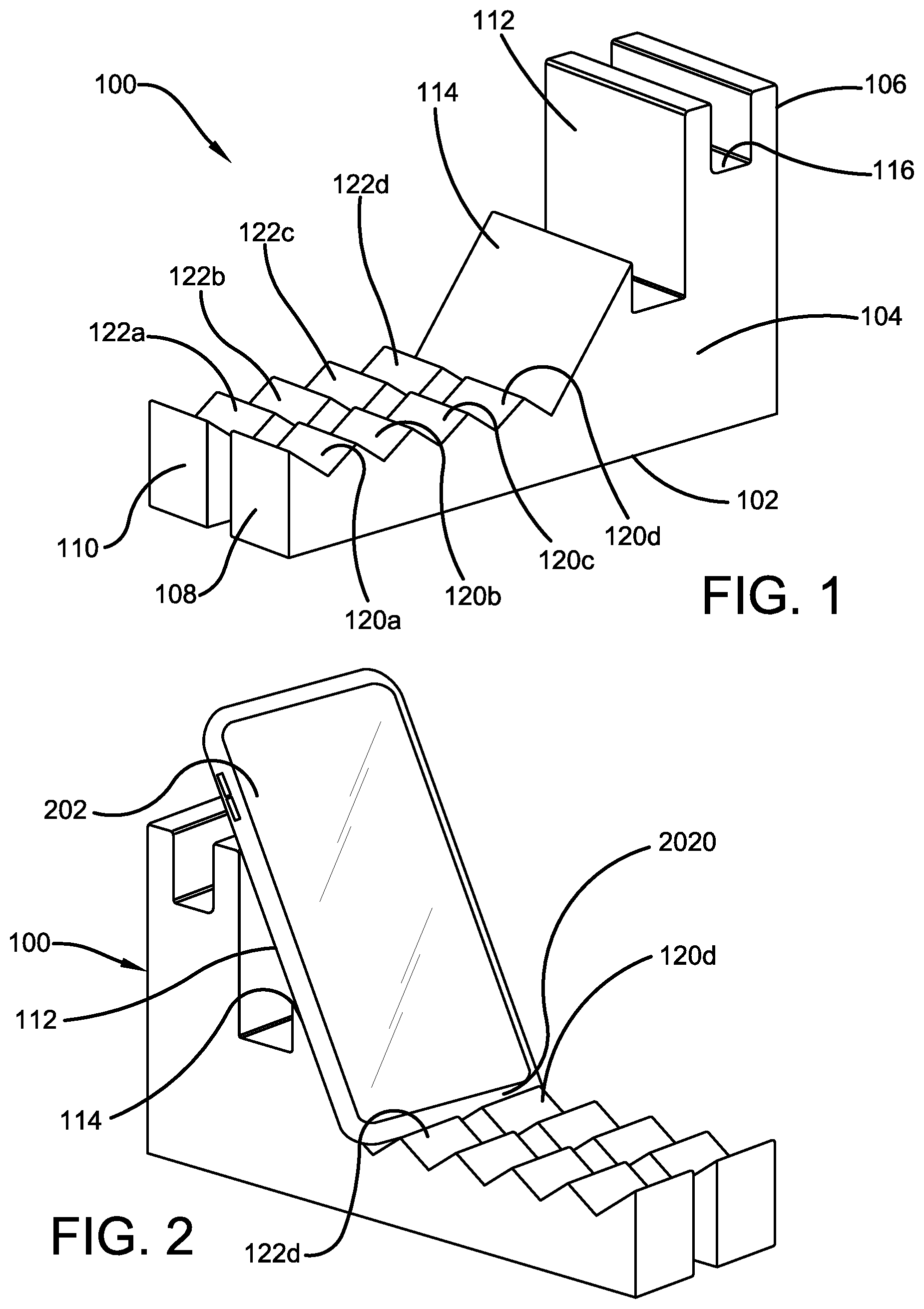 Patent US11778081 — Electronic device holder — Figure 1