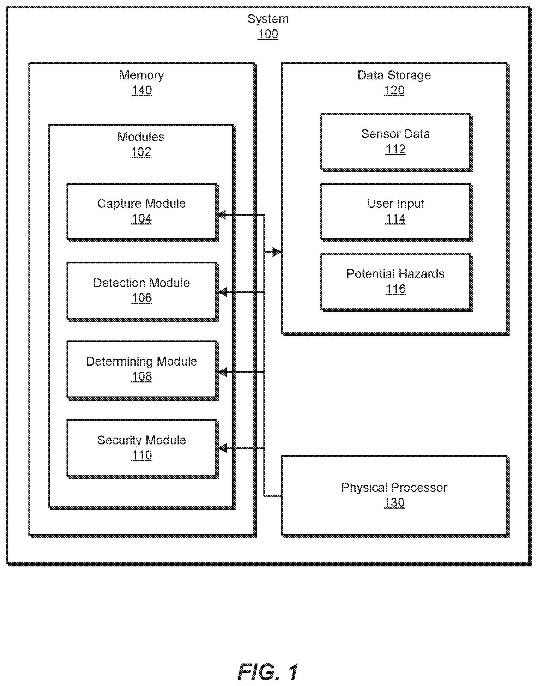 Patent US11778087 — Systems and methods for restricting capture of self-portrait images on mobile devices — Figure 1
