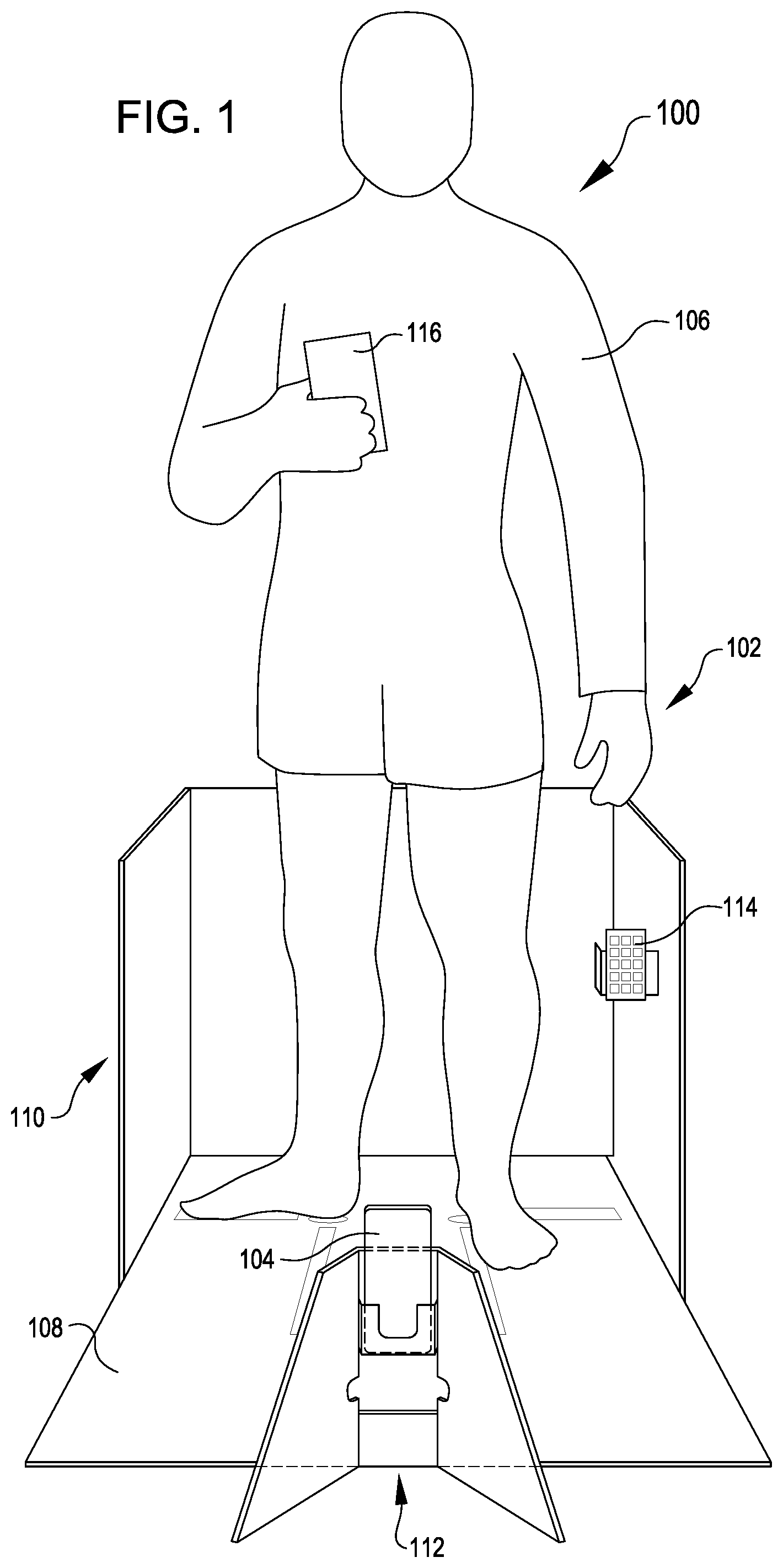 Patent US11778133 Figure 1 – Systems including portable photo studios