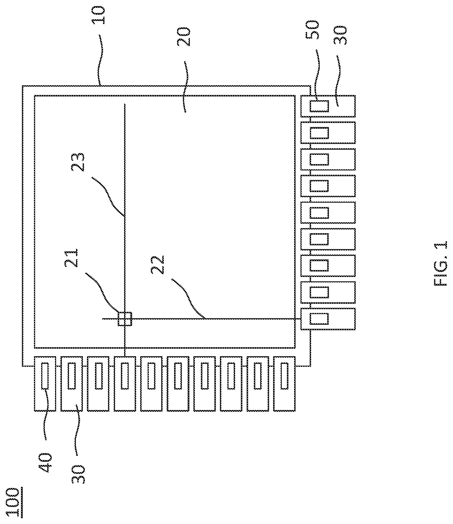 Patent US11778134 — Fault detection circuit for image sensor — Figure 1