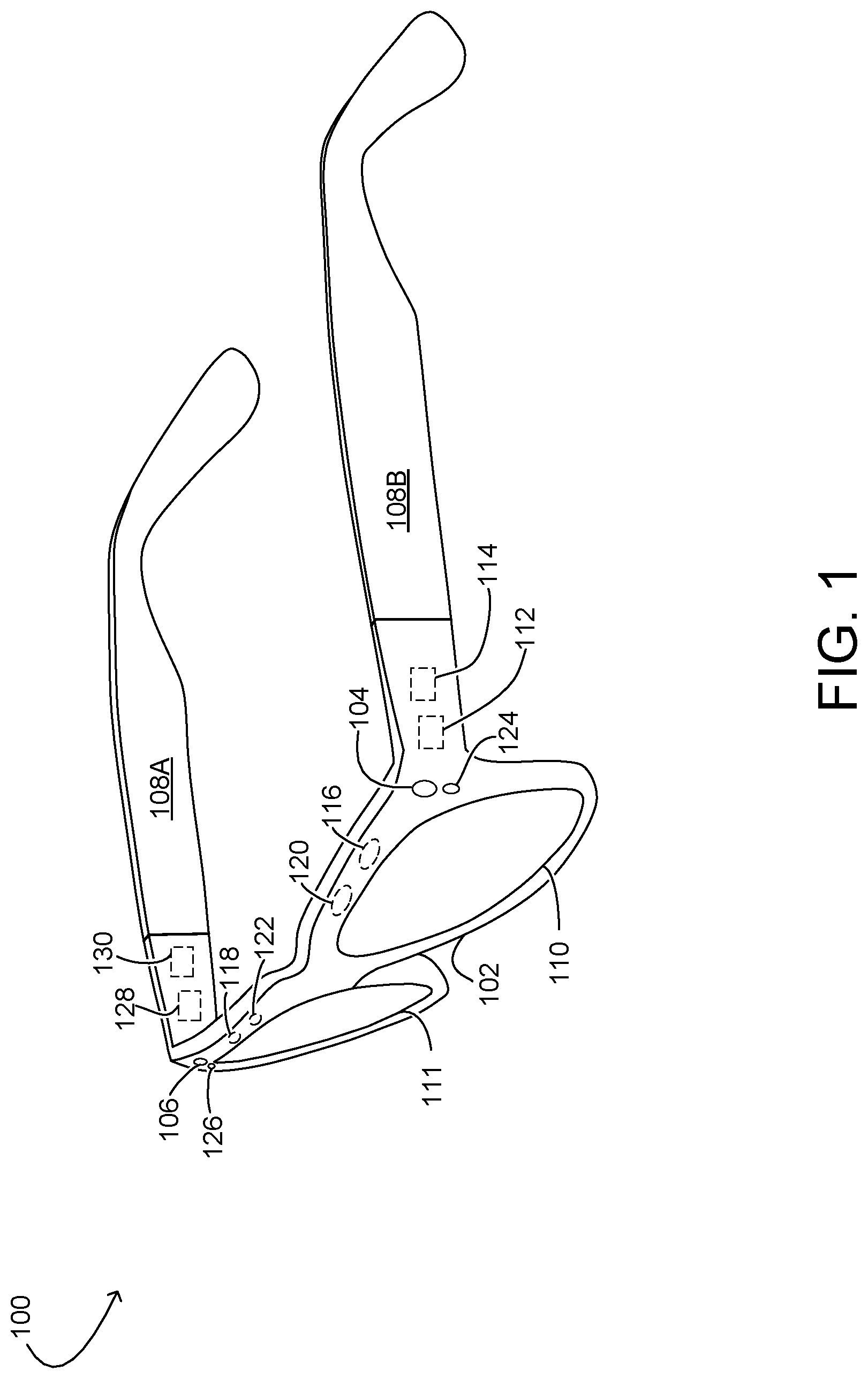 Patent US11778160 — Calibrating sensor alignment with applied bending moment — Figure 1