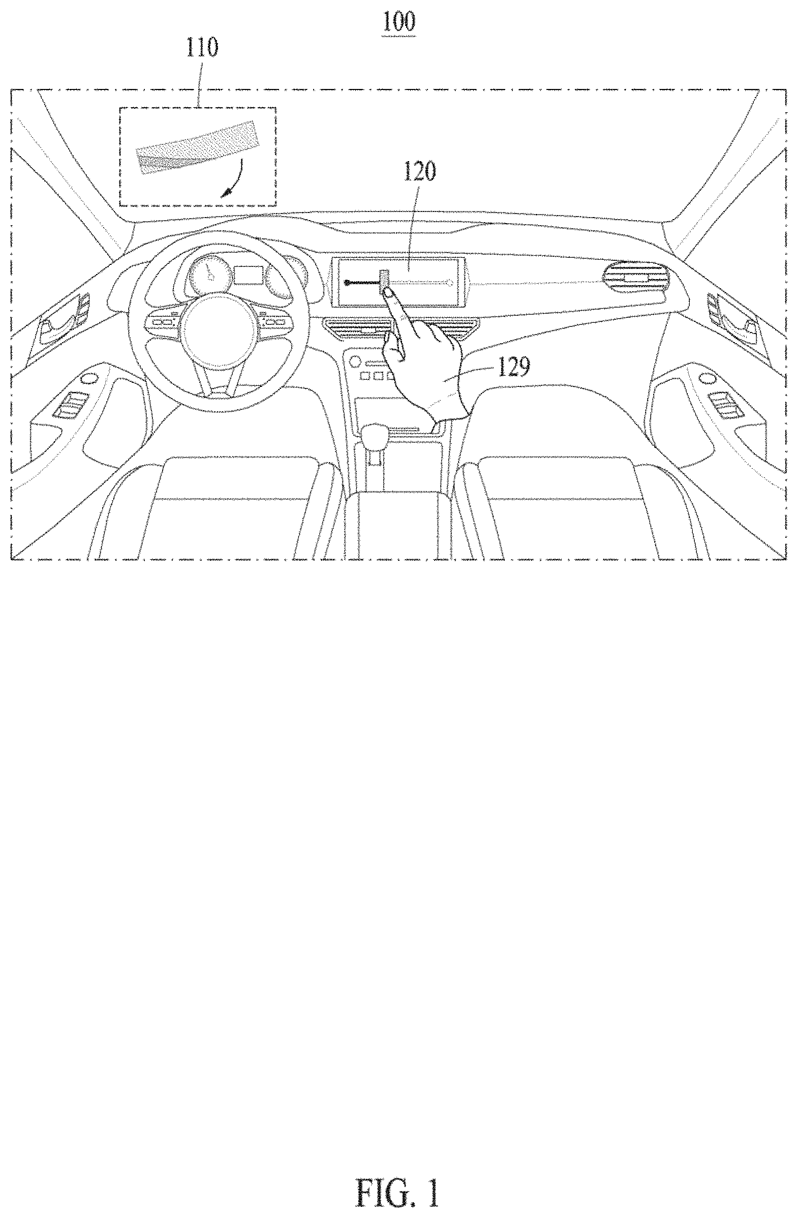 Patent US11778163 — Device and method to calibrate parallax optical element — Figure 1