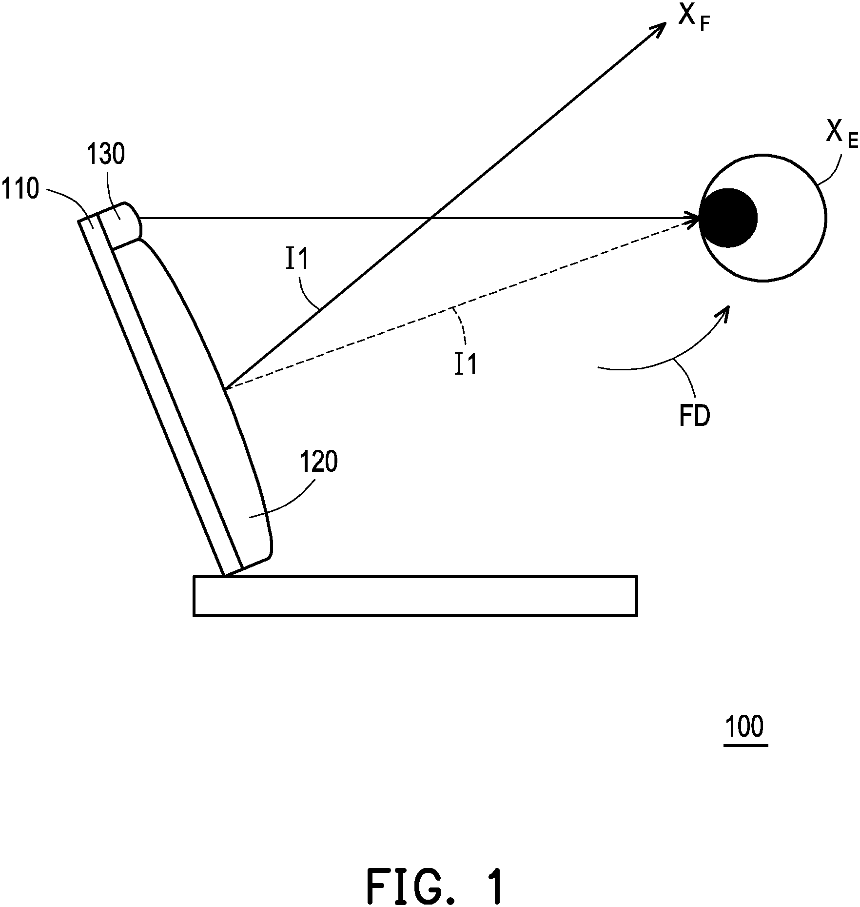Patent US11778166 — Stereoscopic display device and display method thereof — Figure 1