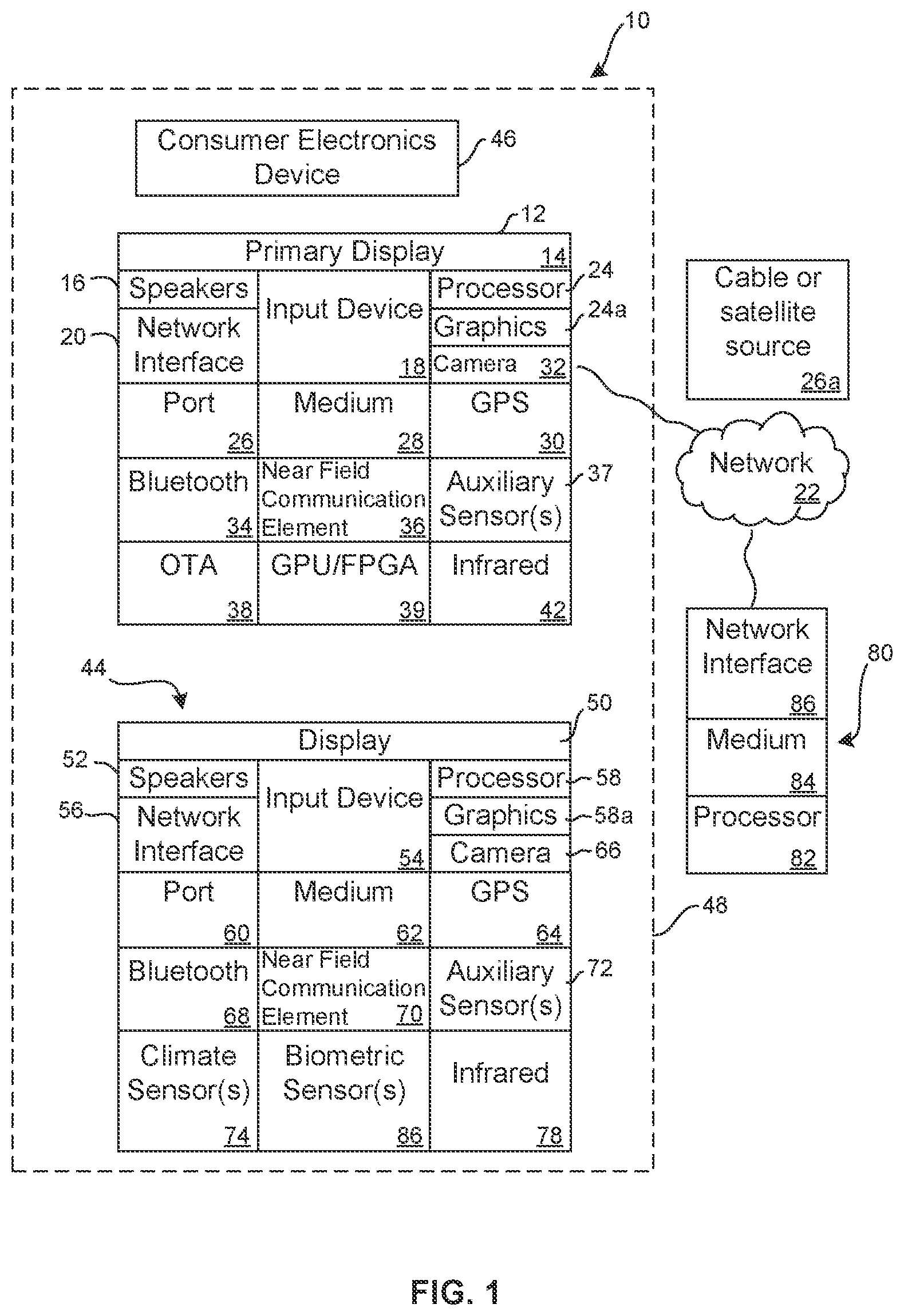 Patent US11778261 Figure 1 – Electronic content glossary