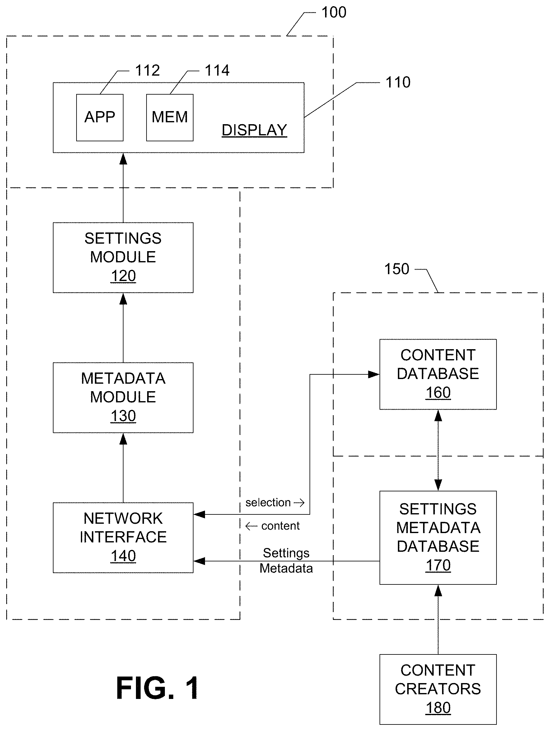 Patent US11778282 — Automatically setting picture mode for each media — Figure 1