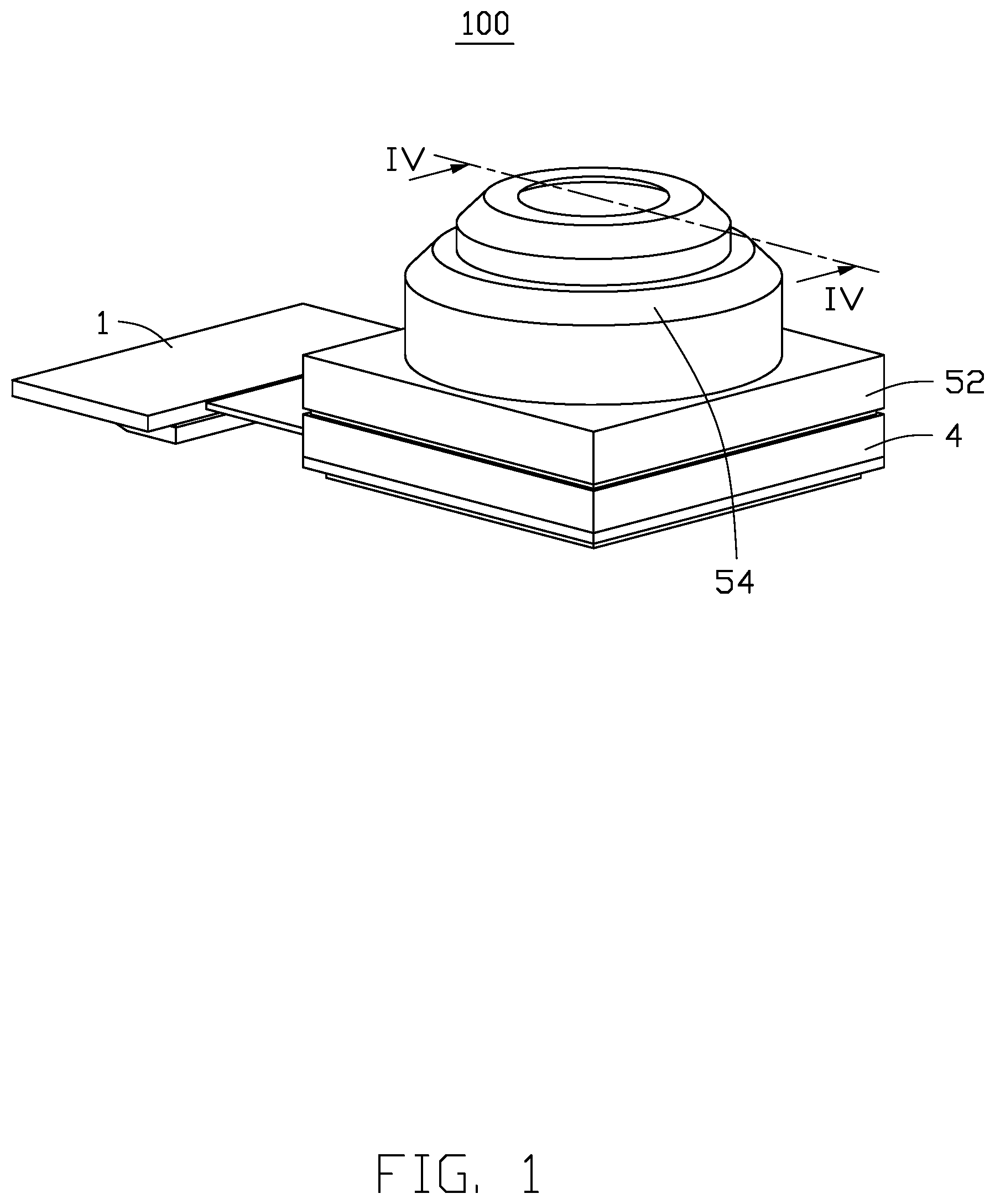 Patent US11778296 — Camera module and electronic device having the camera module — Figure 1