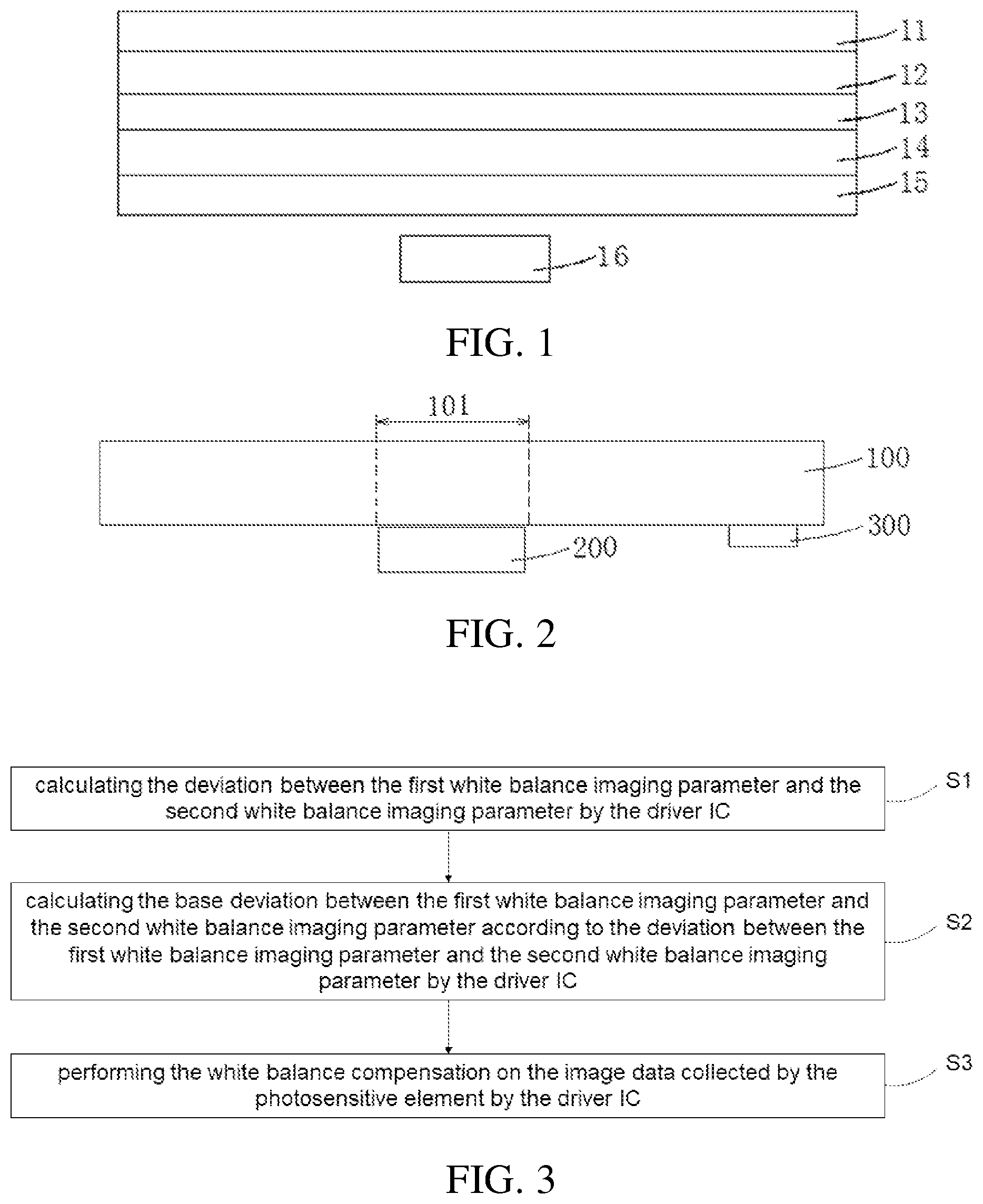 Patent US11778300 — Display device and white balance adjusting method of photosensitive element of display device — Figure 1