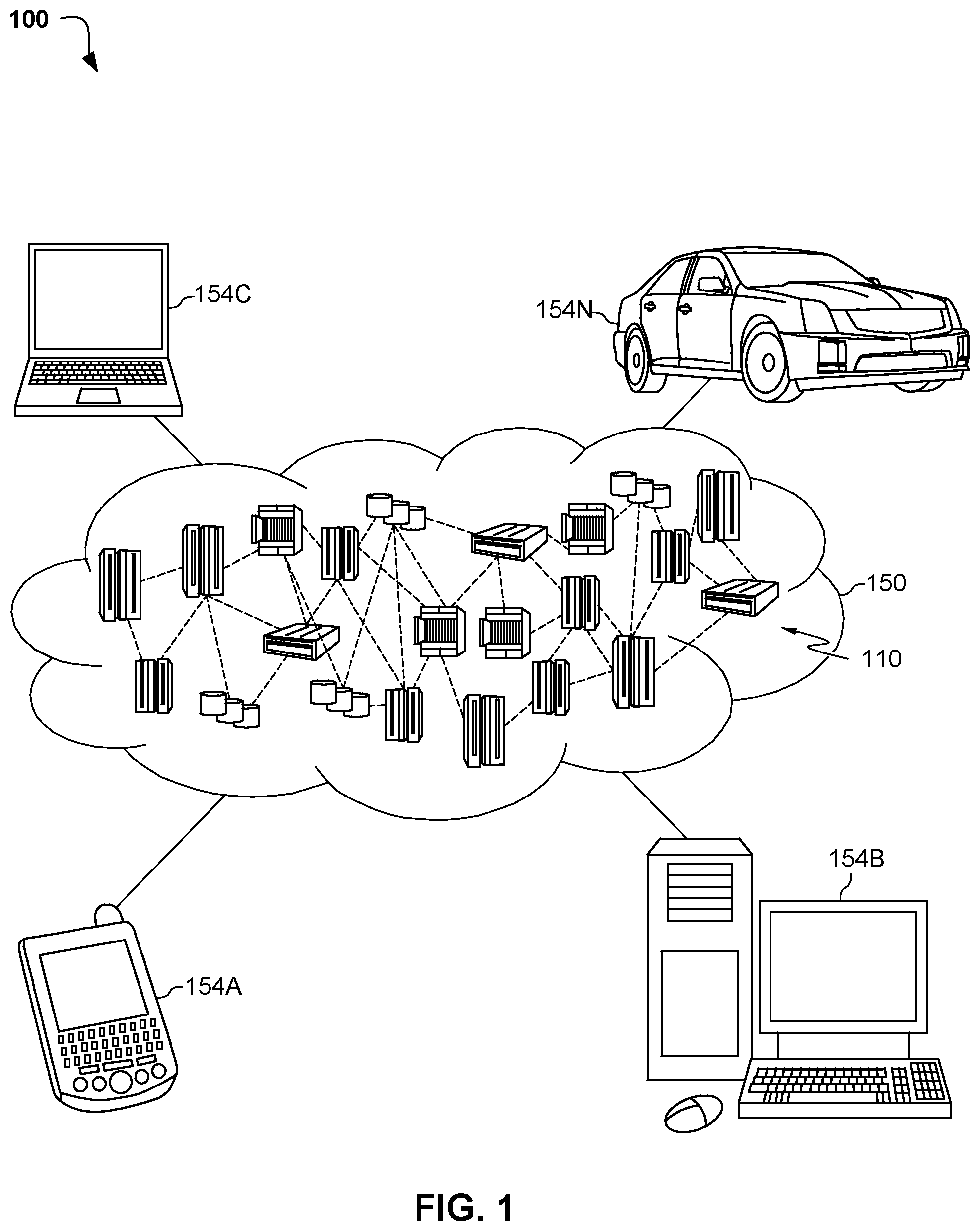 Patent US11778309 — Recommending location and content aware filters for digital photographs — Figure 1