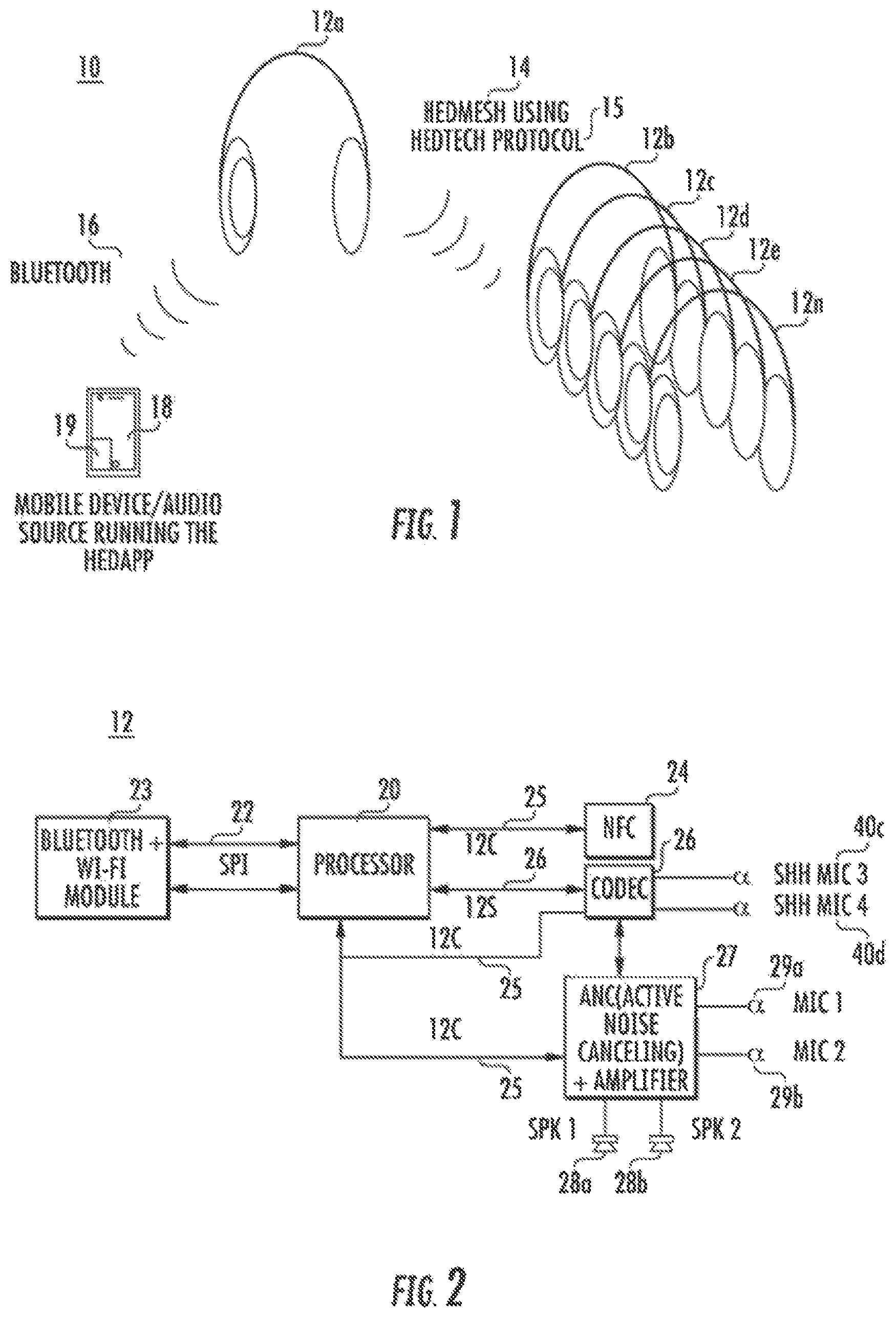 Patent US11778360 Figure 1 – Method and system for audio sharing