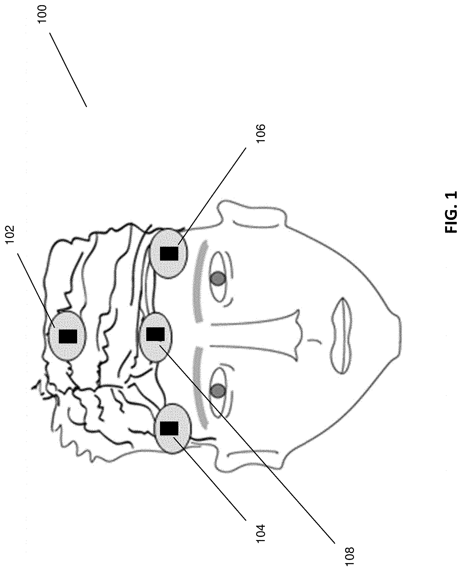 Patent US11778371 — Helmet for communication in extreme wind and environmental noise — Figure 1