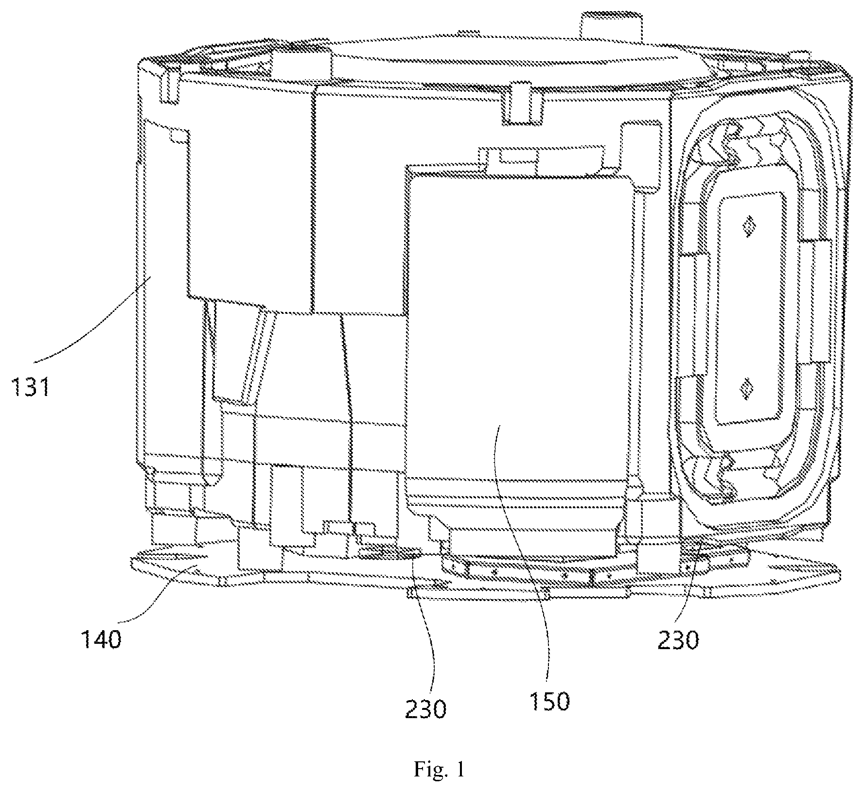 Patent US11778381 — Sound-producing structure and playback device — Figure 1