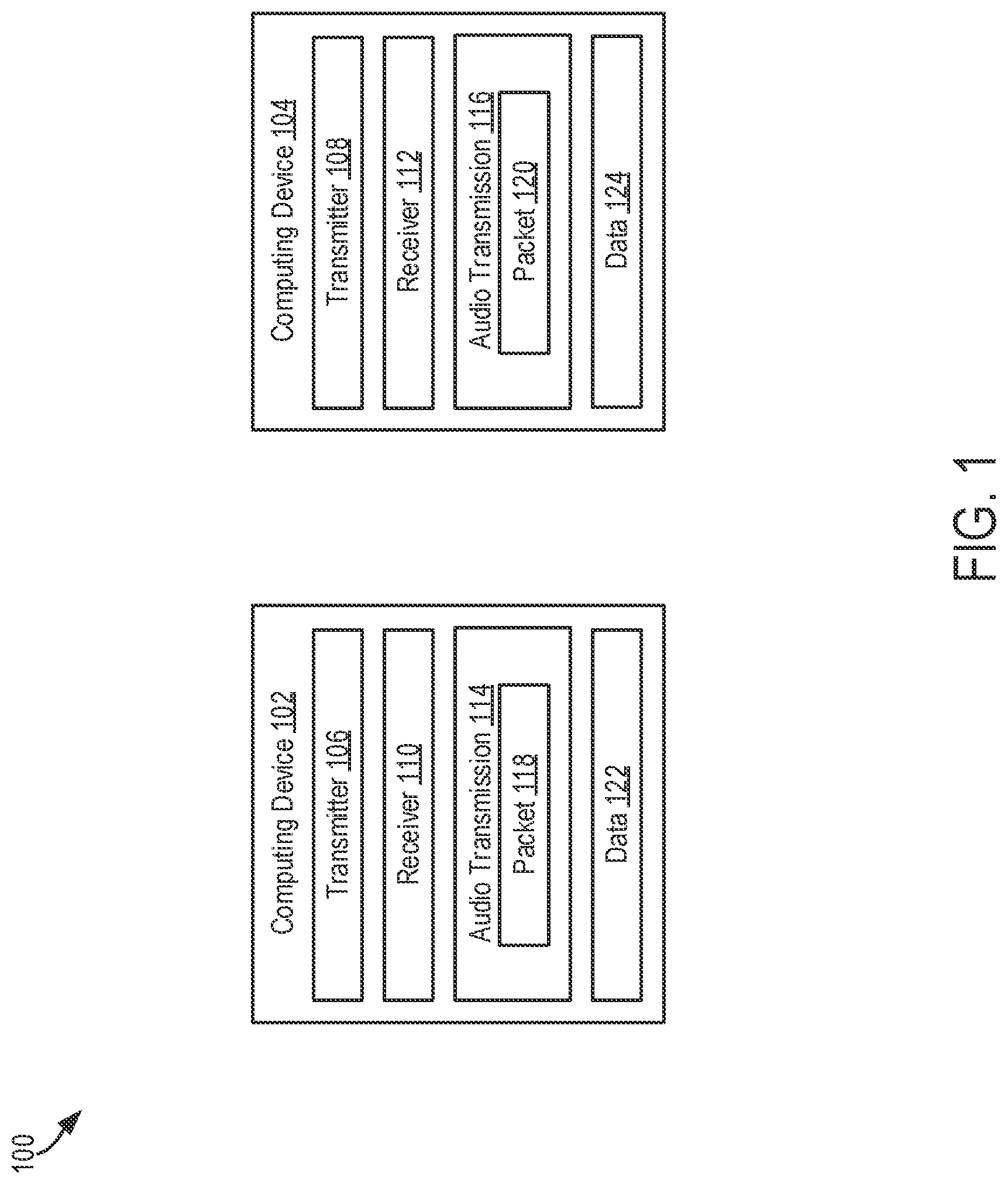 Patent US11778401 Figure 1 – Channel-based control of audio transmissions