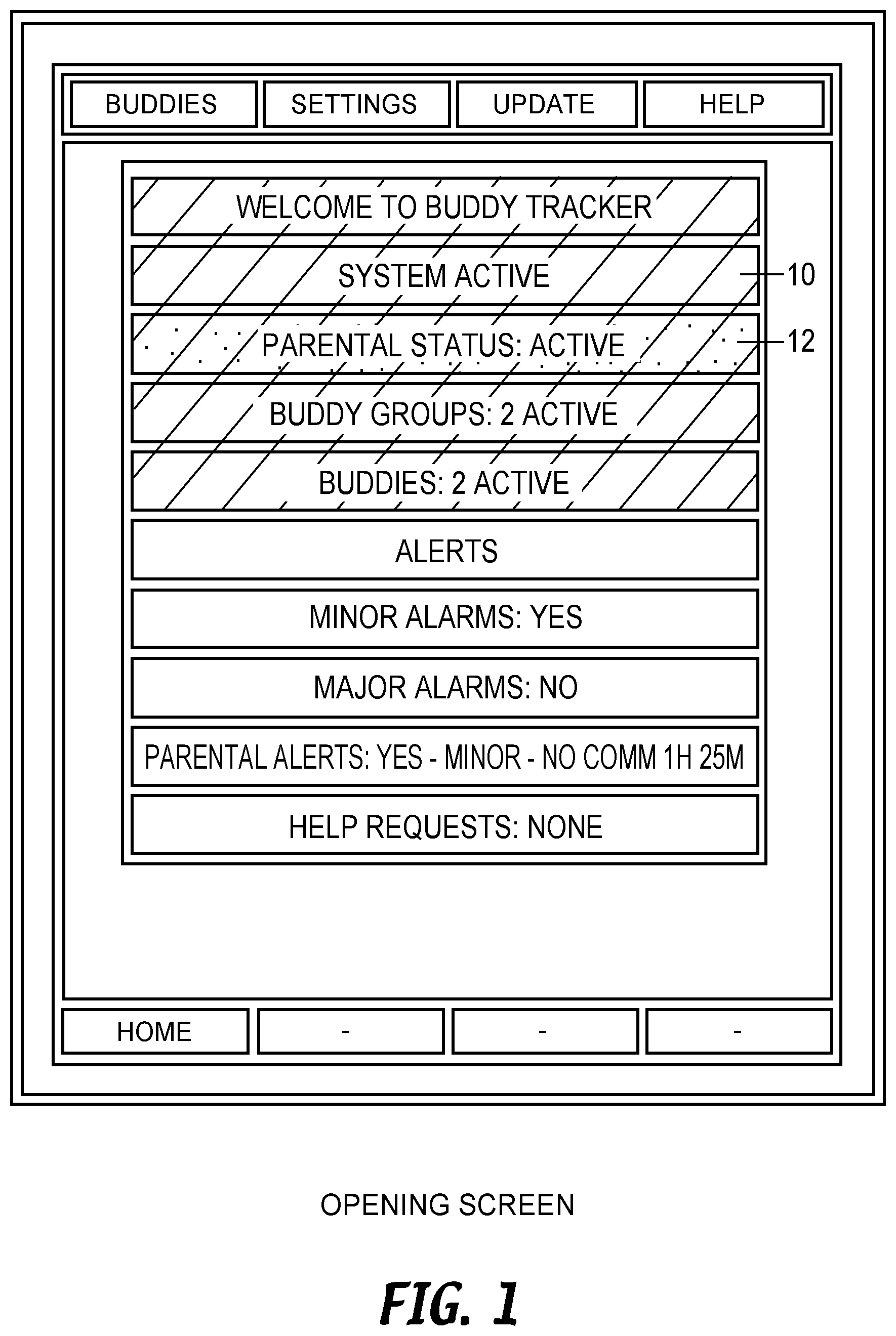 Patent US11778415 Figure 1 – Location sharing application in association with services provision