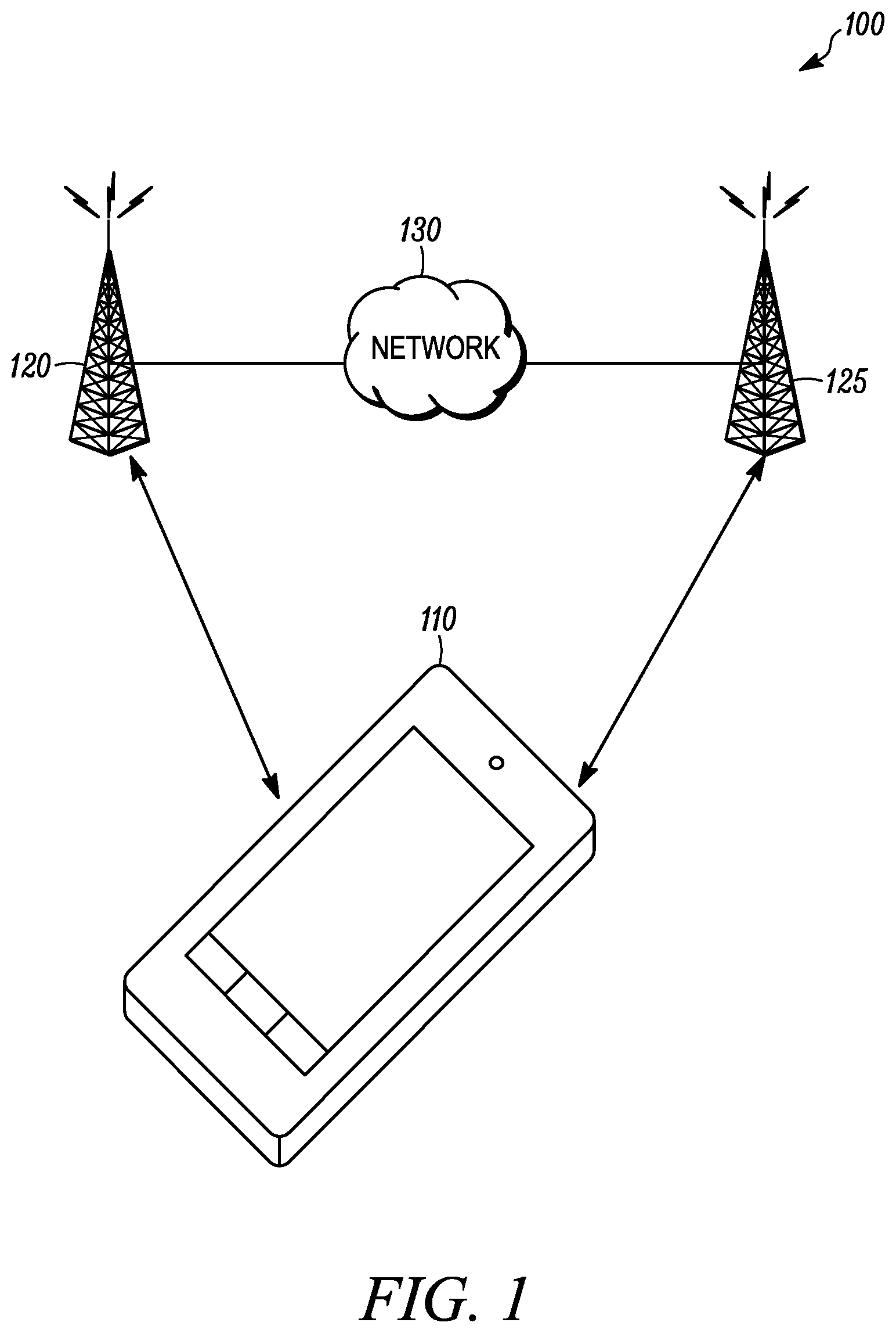 Patent US11778499 — Method and apparatus for transmitting a measurement report on a wireless network — Figure 1