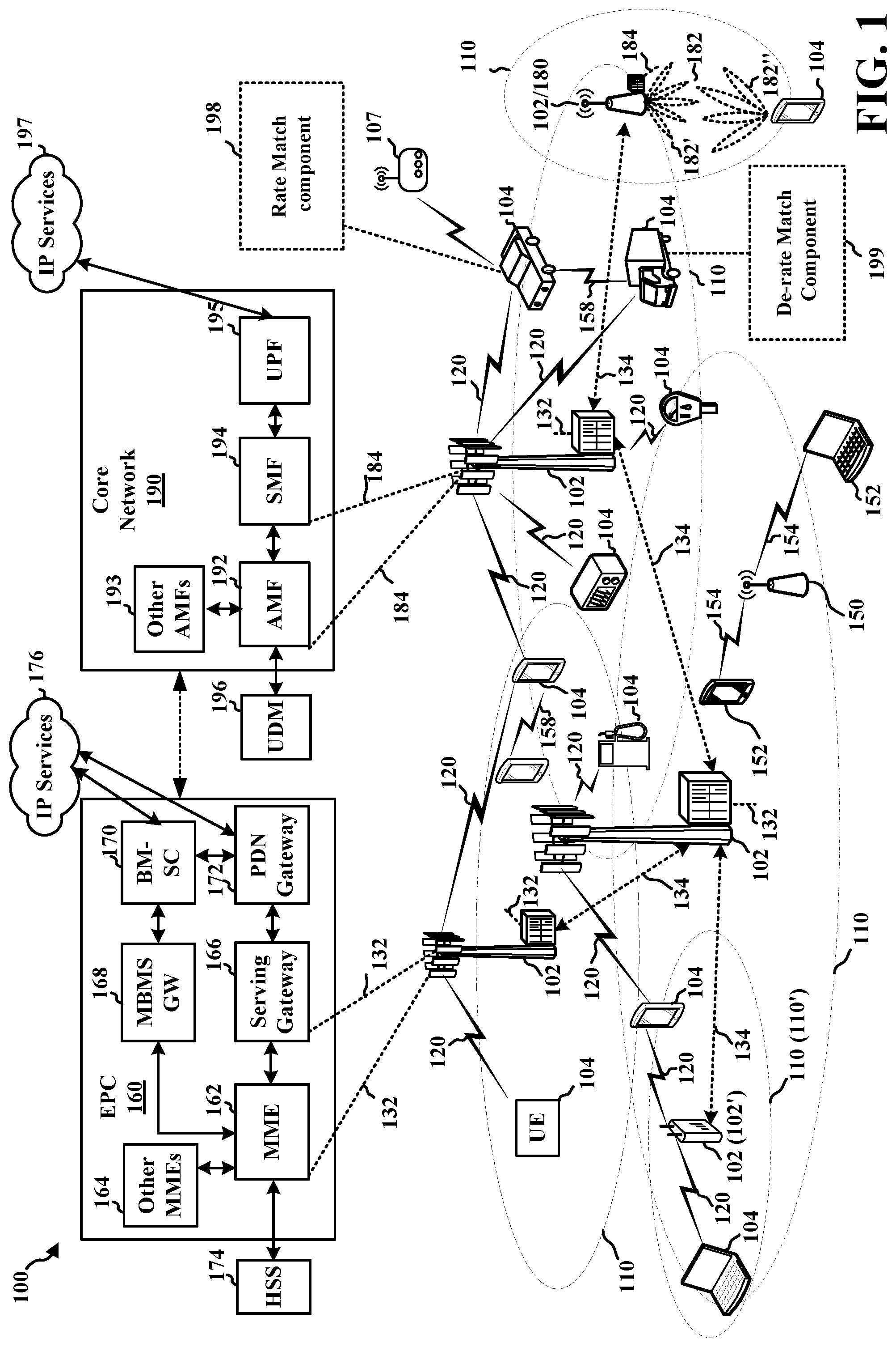Patent US11778519 — Wireless communication with non-punctured symbols — Figure 1