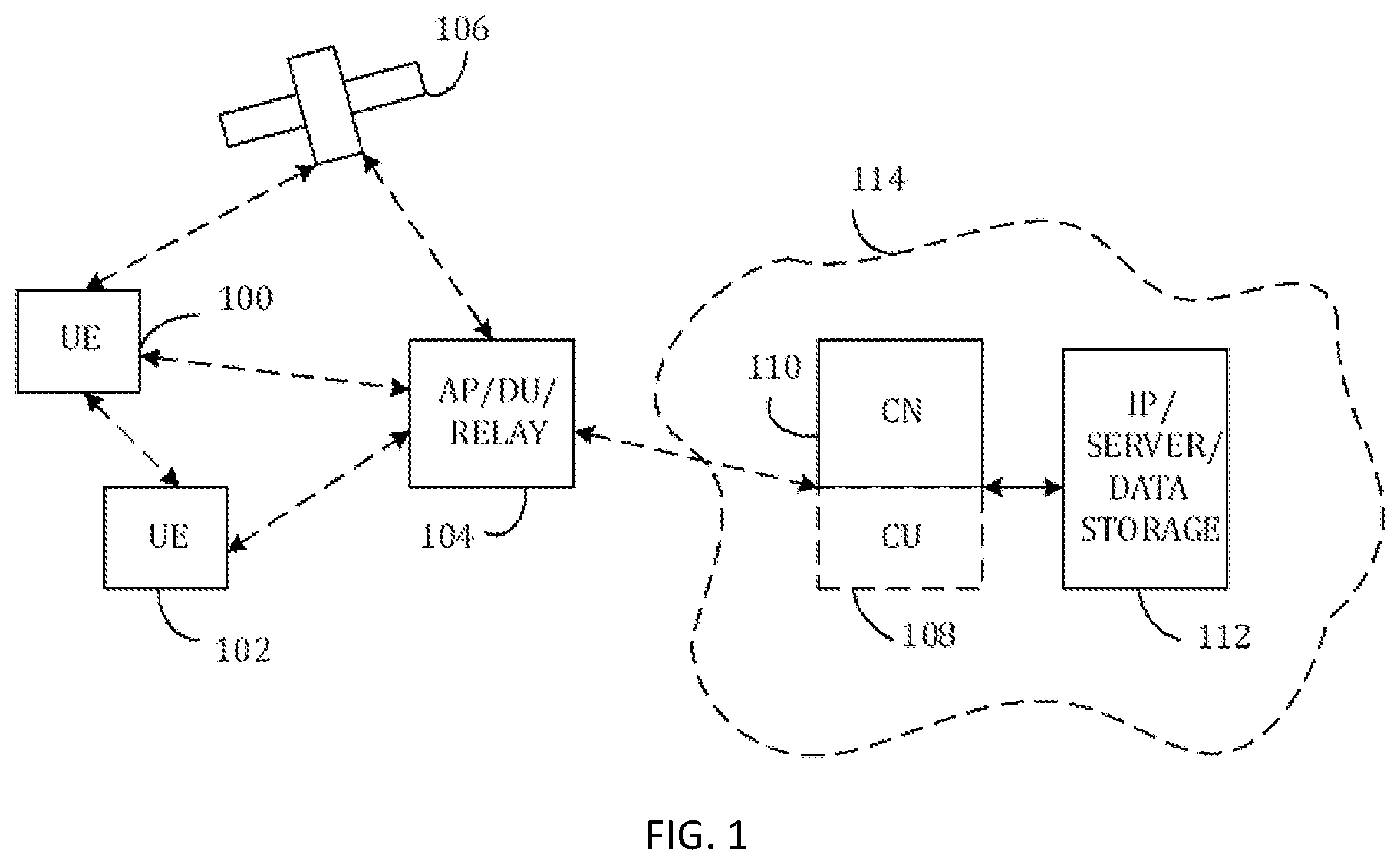 Patent US11778565 Figure 1 – Determining open loop power control parameters
