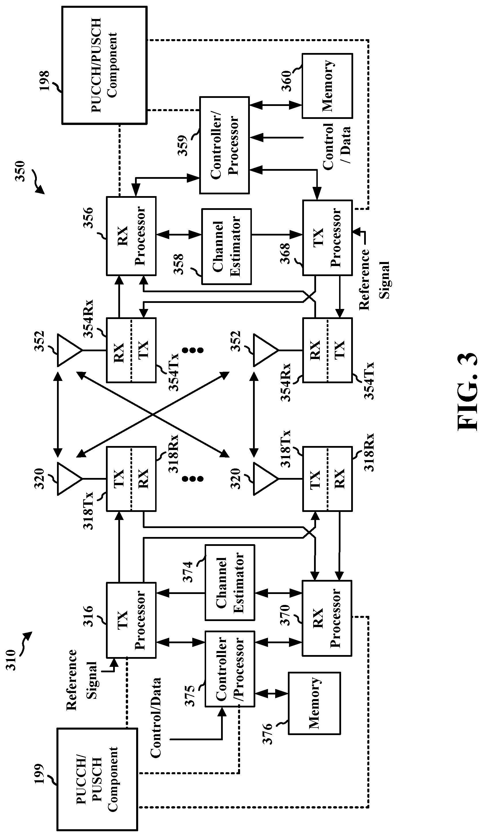 Patent US11778610 Figure 3 – Framework for simultaneous PUCCH/PUSCH transmissions and intra-UE multiplexing