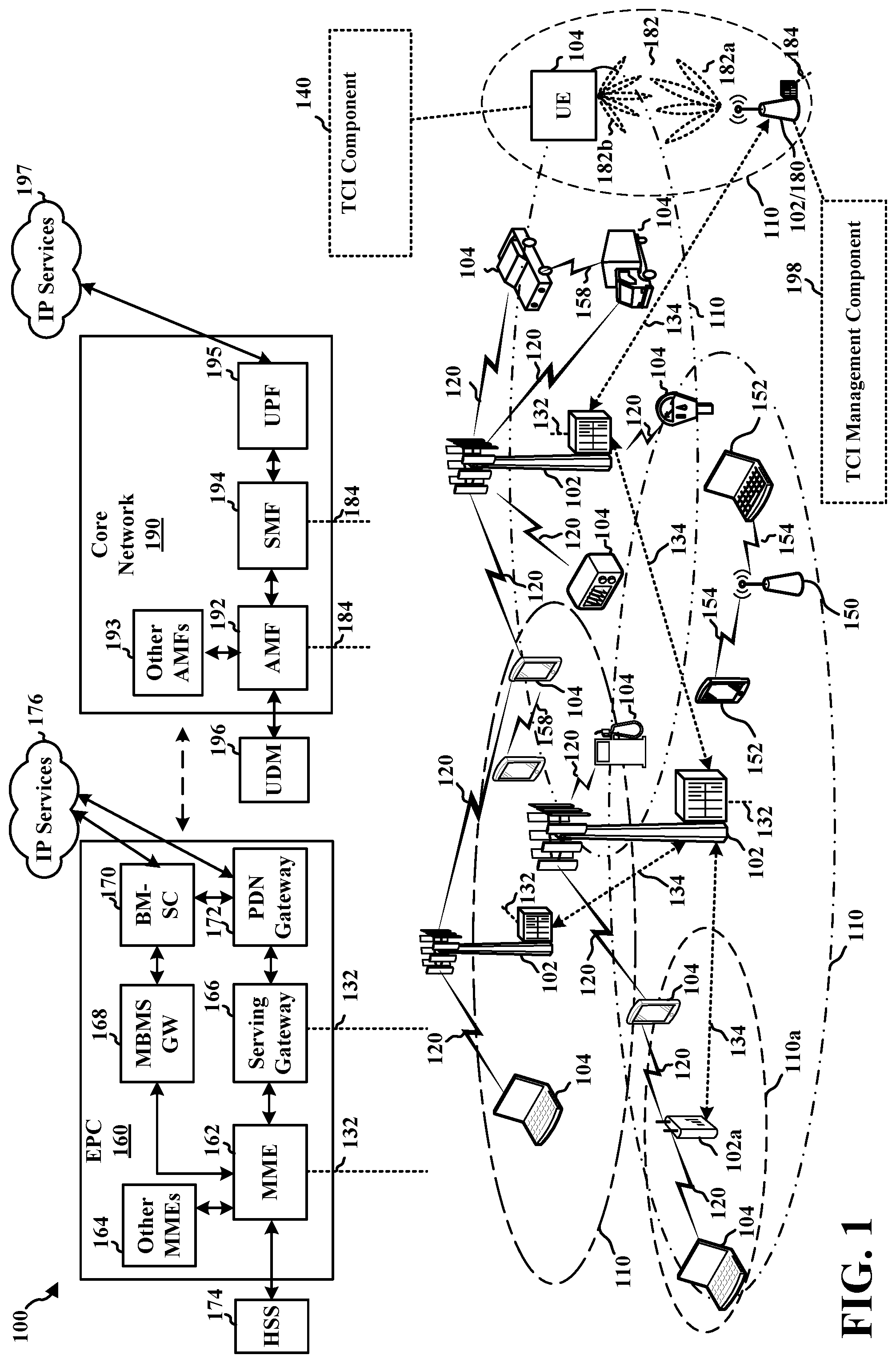 Patent US11778646 — Full duplex TCI indication under unified TCI framework — Figure 1