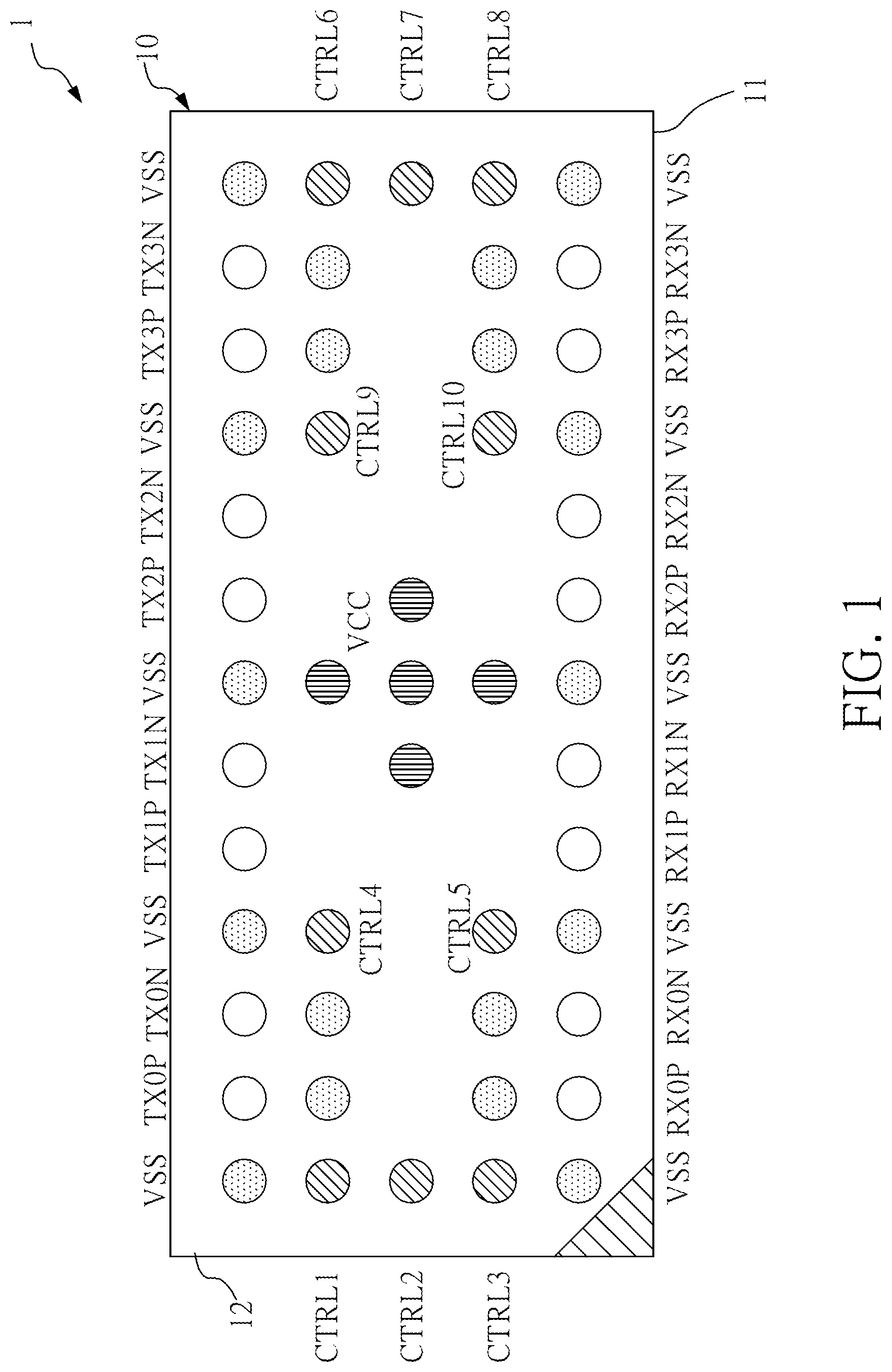 Patent US11778732 — Signal transmission circuit packaging structure — Figure 1