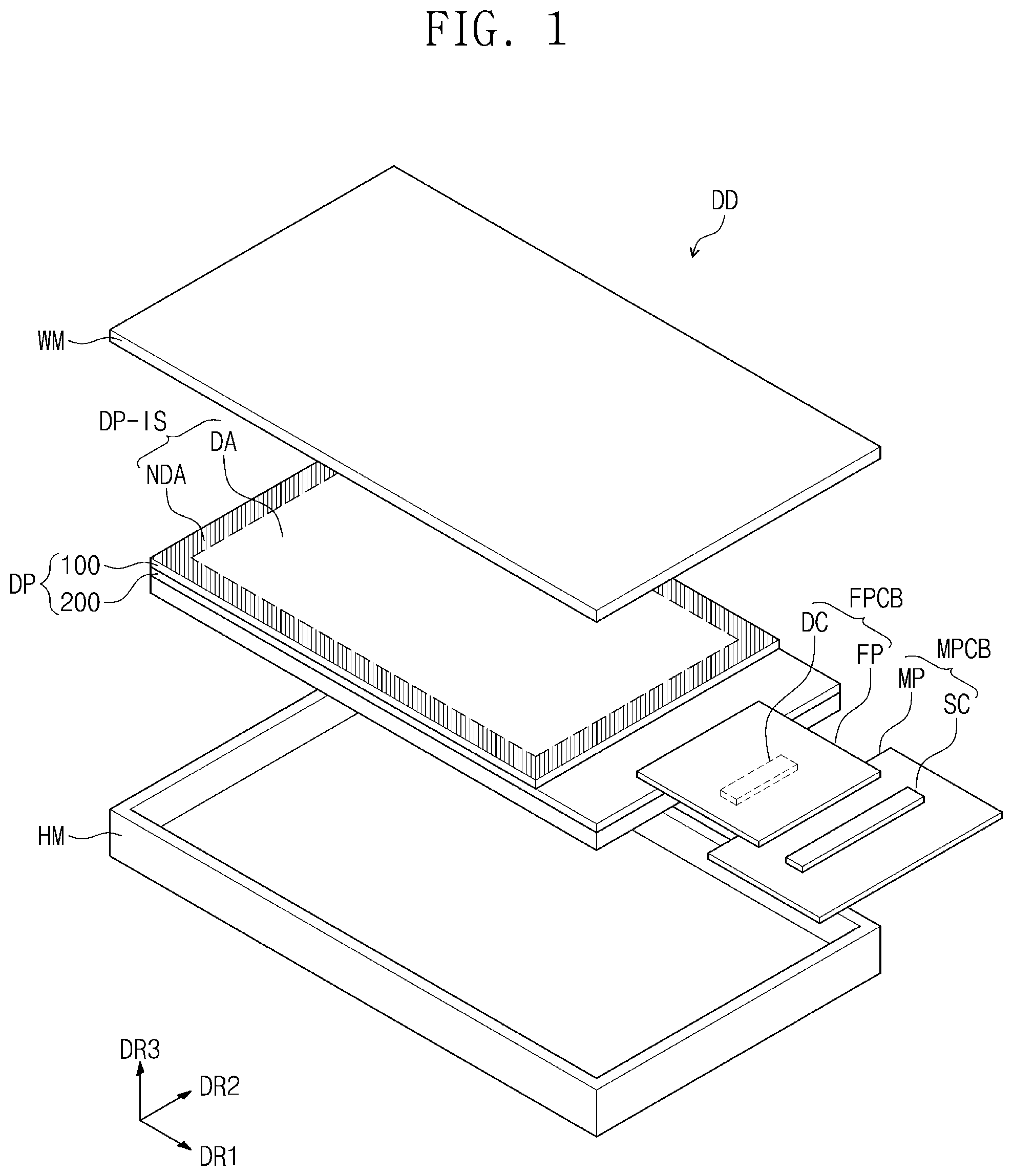 Patent US11778745 — Flexible circuit board and display device including the same — Figure 1