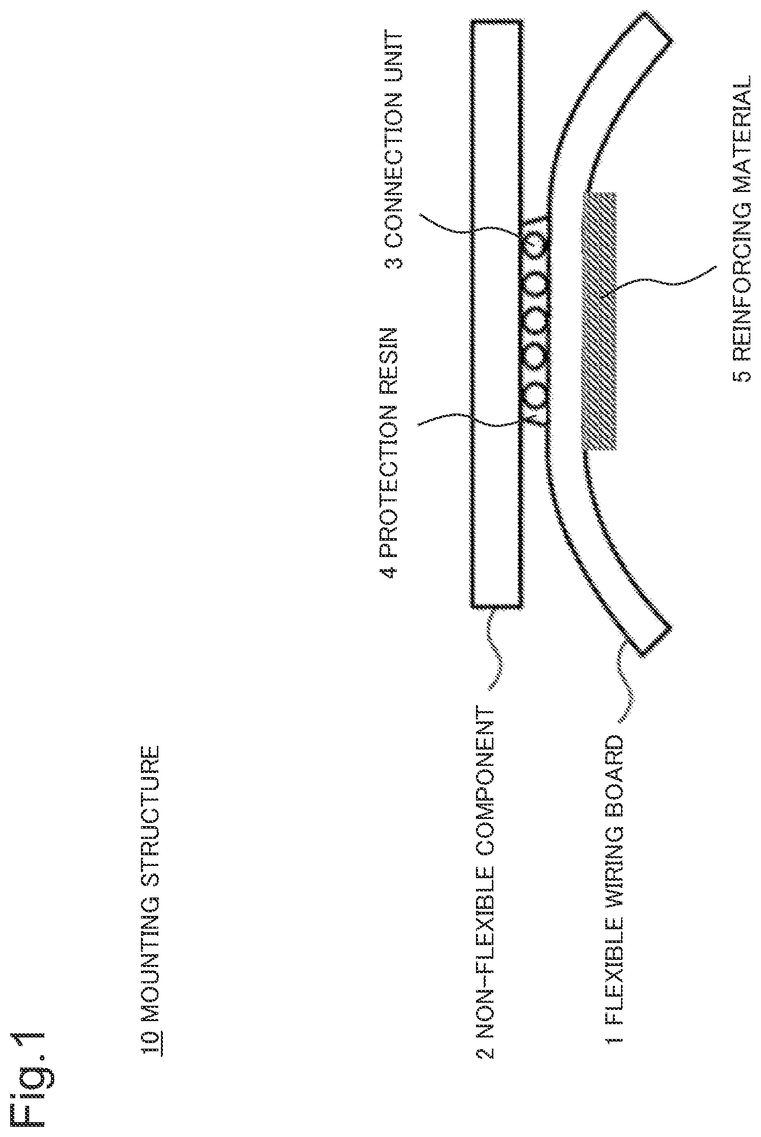 Patent US11778749 — Mounting structure and manufacturing method of mounting structure — Figure 1