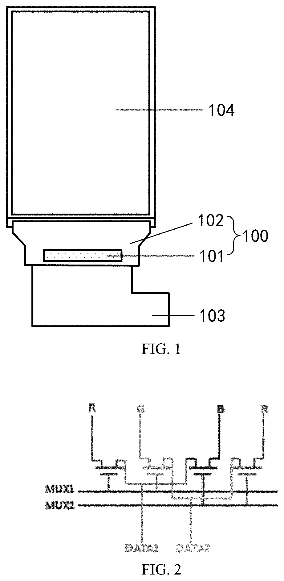 Patent US11778760 — Chip packaging structure and display device — Figure 1