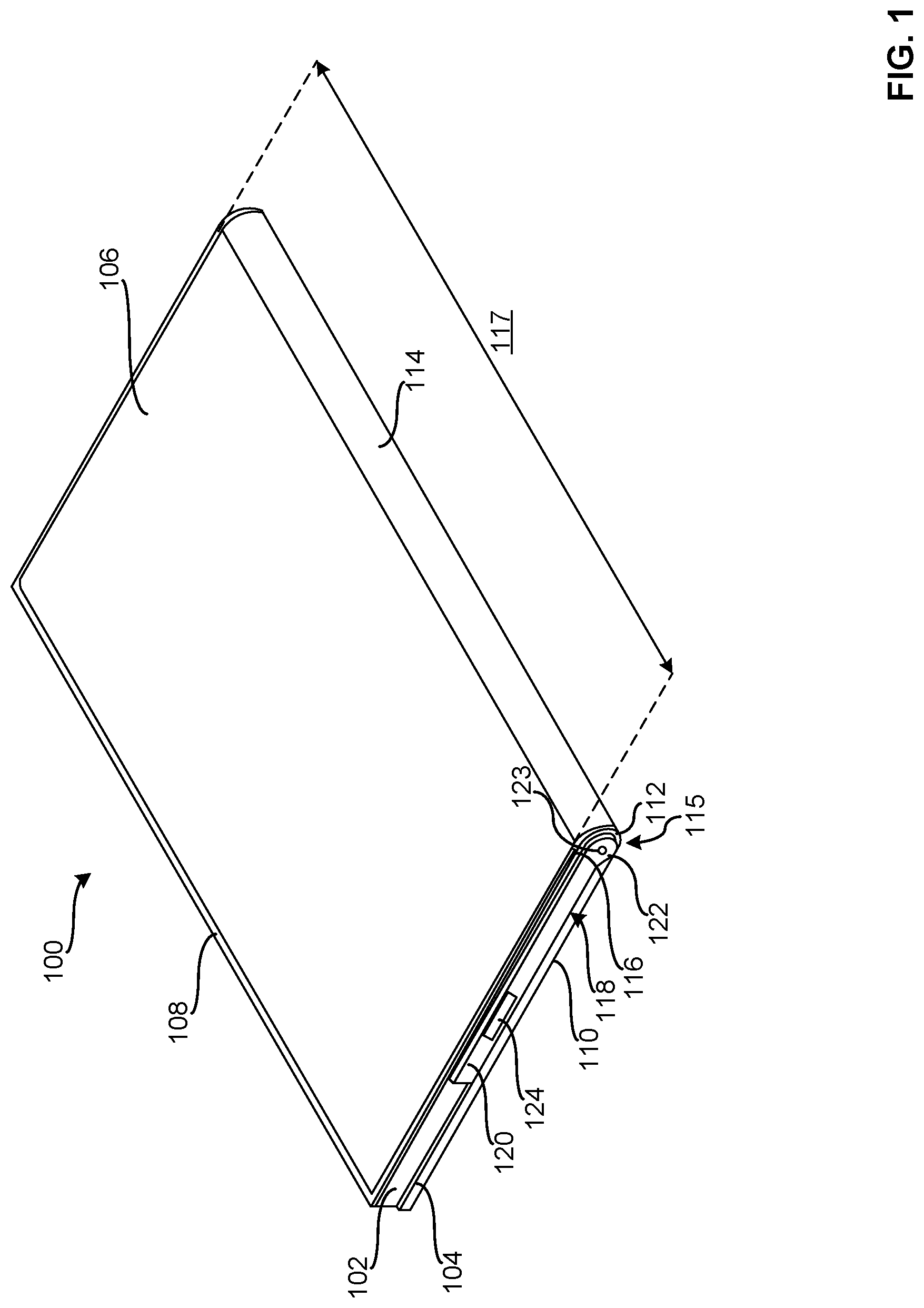 Patent US11778763 — Folding devices — Figure 1
