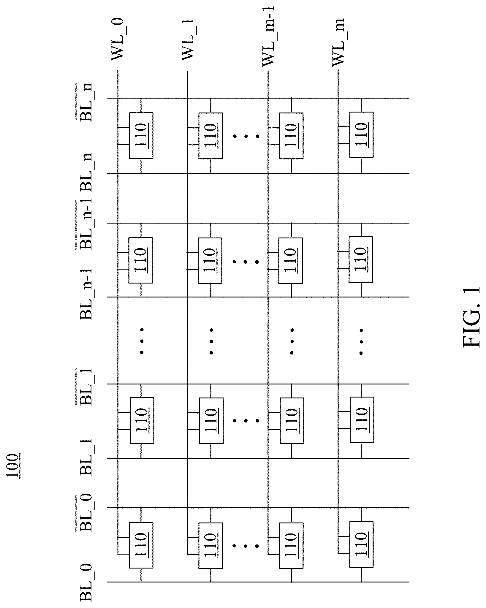 Patent US11778802 Figure 1 – SRAM cell word line structure with reduced RC effects